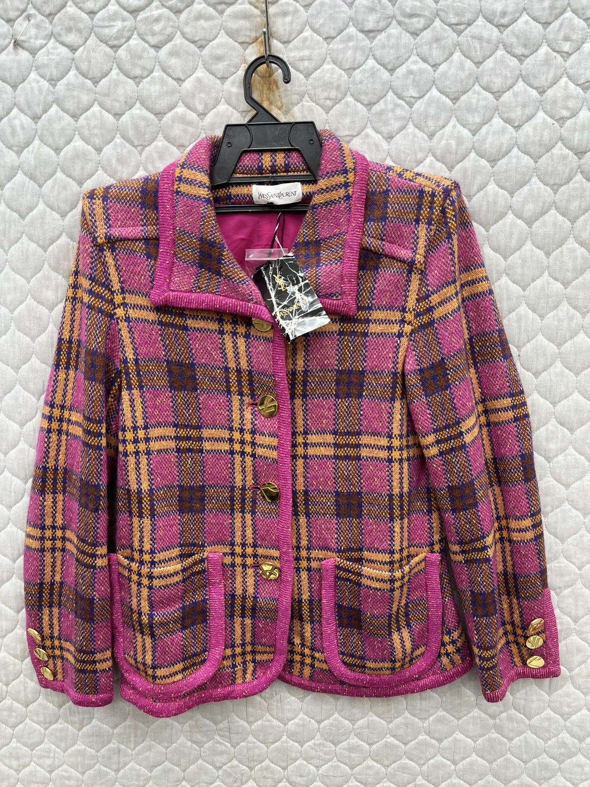 Yves Saint Laurent 🔥🔥🔥STEALS YVES SAINT LAURENT TWEED JACKET Size M / US 6-8 / IT 42-44 - 1 Thumbnail