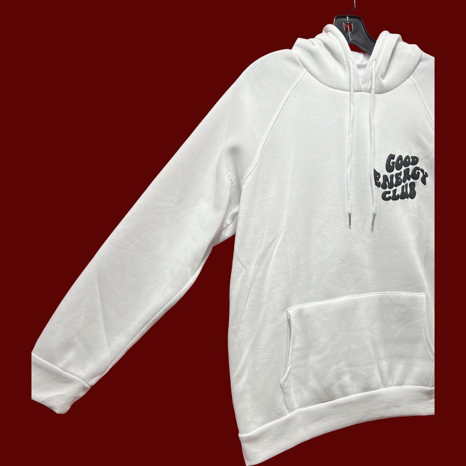 rue21 Rue 21 - Men's Long Sleeve Hooded Sweatshirt - White - Mediu Size US M / EU 48-50 / 2 - 13 Thumbnail