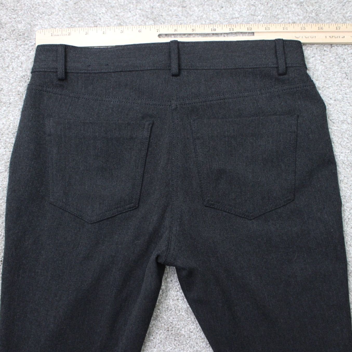 Express Express Editor Dress Pants Womens 6R Dark Gray Stretch Slacks Pants Accessories? Size 28" / US 6 / IT 42 - 6 Thumbnail