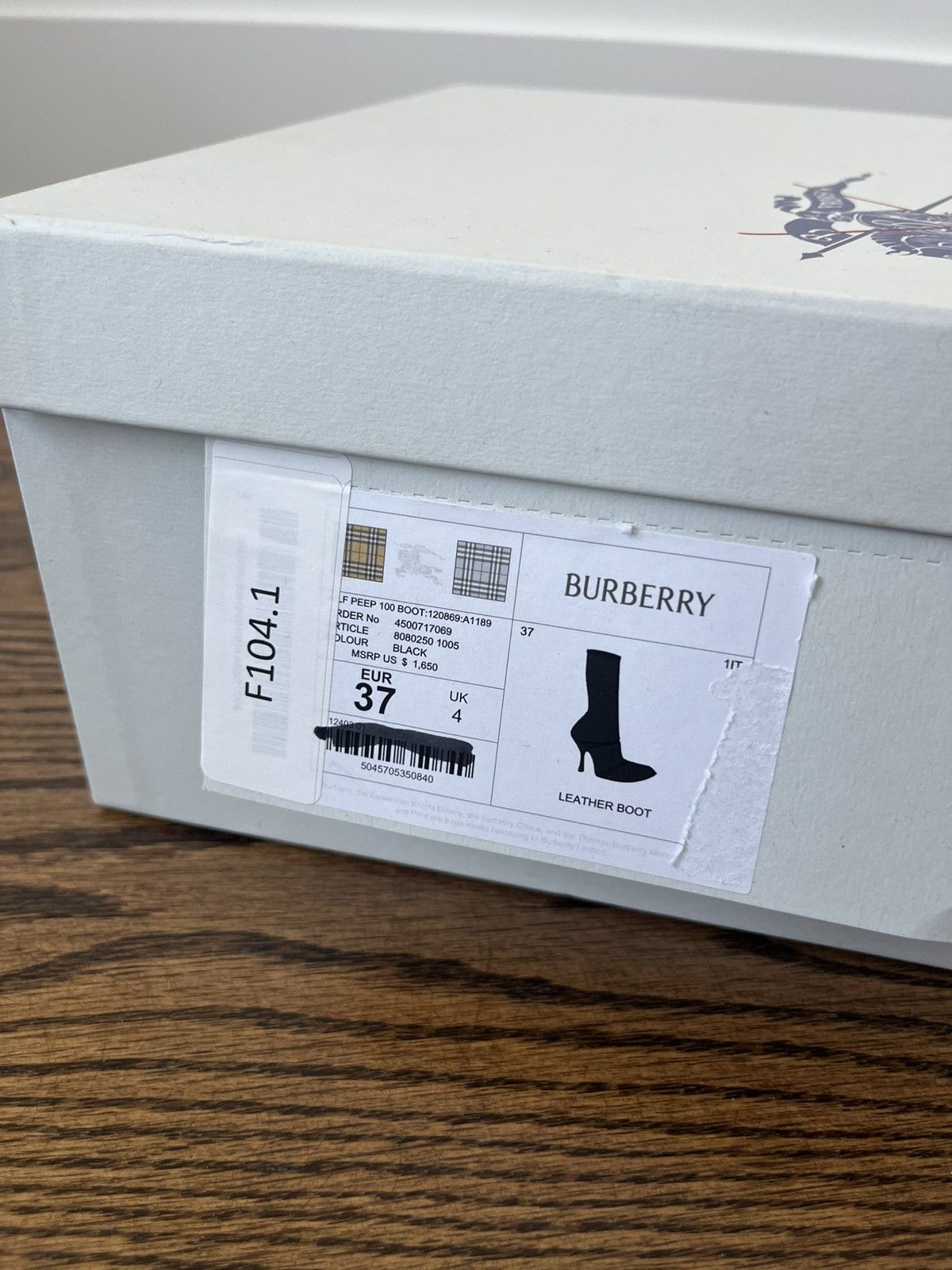 Burberry Burberry Leather Peep Boots Size US 7 / IT 37 - 19 Thumbnail