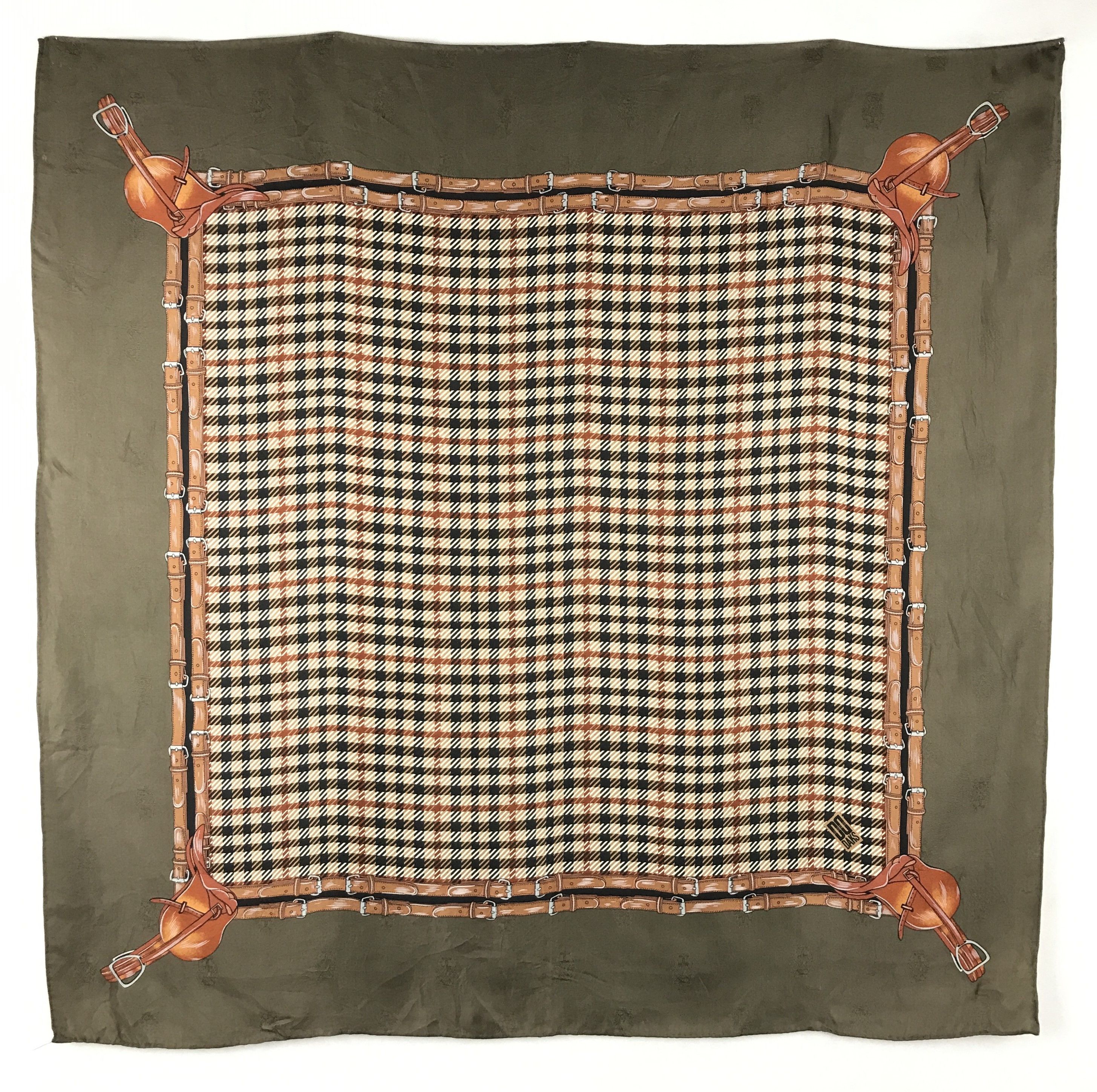 DAKS × Designer × Vintage Vintage Daks Silk Scarf Size ONE SIZE - 1 Thumbnail