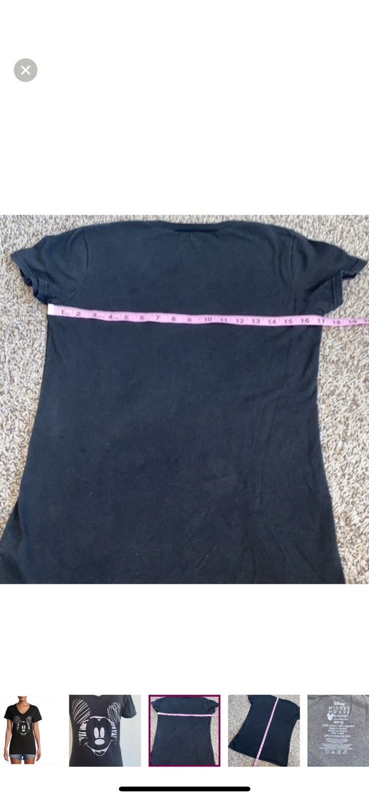 Disney Disney Mickey Mouse medium black t shirt‎ Size M / US 6-8 / IT 42-44 - 2 Thumbnail