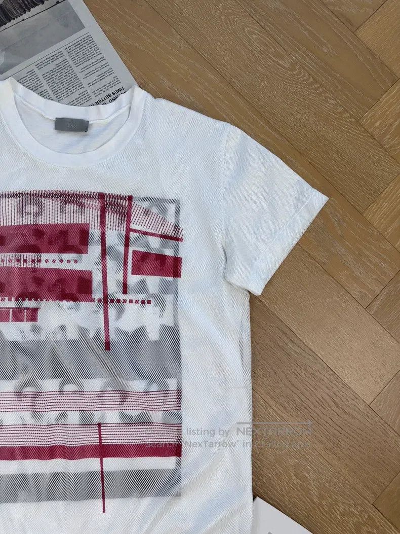 Dior Dior Mesh double-layer stacked printed fake two-piece T-sh Size US XS / EU 42 / 0 - 5 Thumbnail