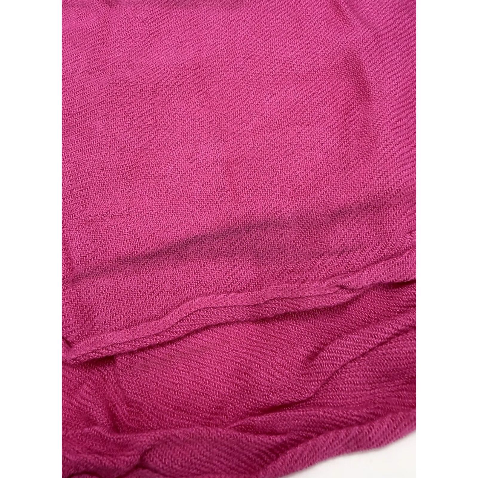 Apt. 9 Apt. 9 Womens Scarf Pink Large Fringe Knit Rectangle Scarf 66 inches Fringe Womens Accessories 80s 90s Festival Fall Winter Size ONE SIZE - 4 Thumbnail