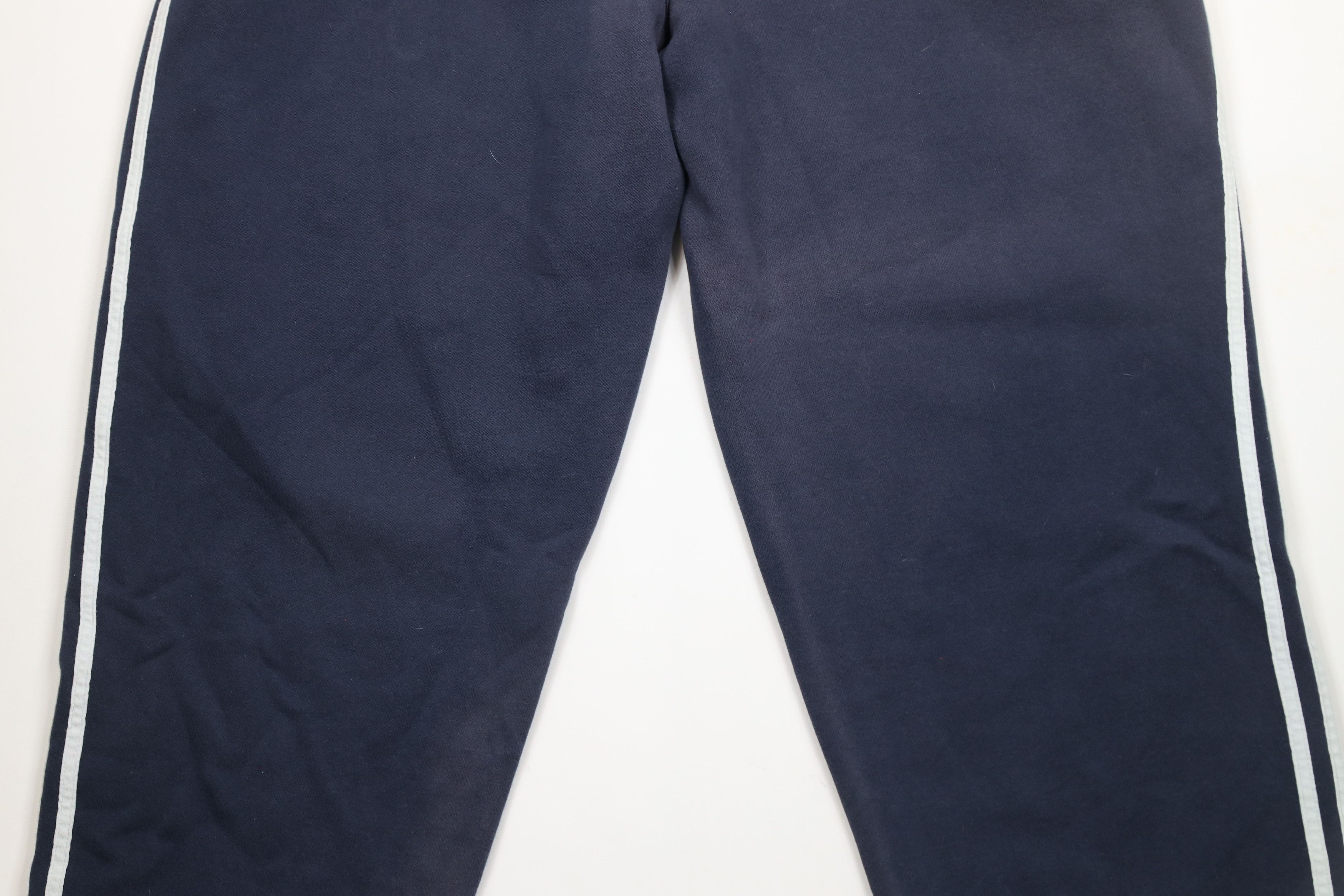 Adidas × Vintage Vintage Adidas Spell Out Striped Wide Leg Sweatpants Blue Size US 40 / EU 56 - 11 Thumbnail