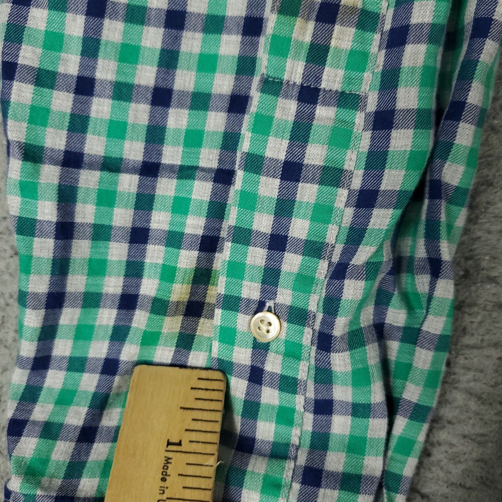 Vineyard Vines Vineyard Vines Shirt Mens XL Blue Green Plaid Slim Fit Button Up Long Sleeve Size US XL / EU 56 / 4 - 3 Thumbnail