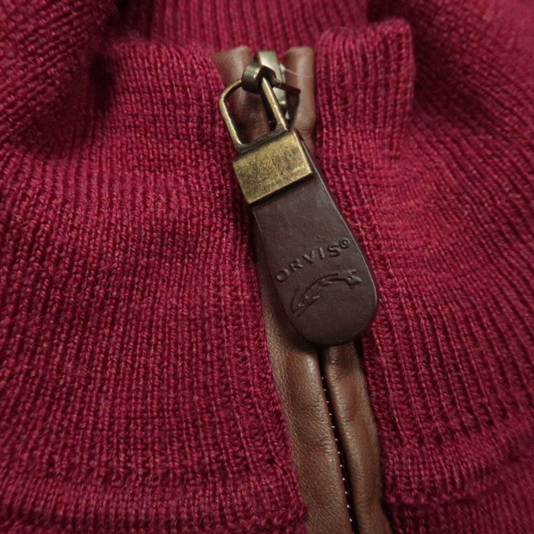 Orvis Orvis Sweater Mens Medium Red Merino Wool Pullover 1/4 Zip Size US M / EU 48-50 / 2 - 3 Thumbnail