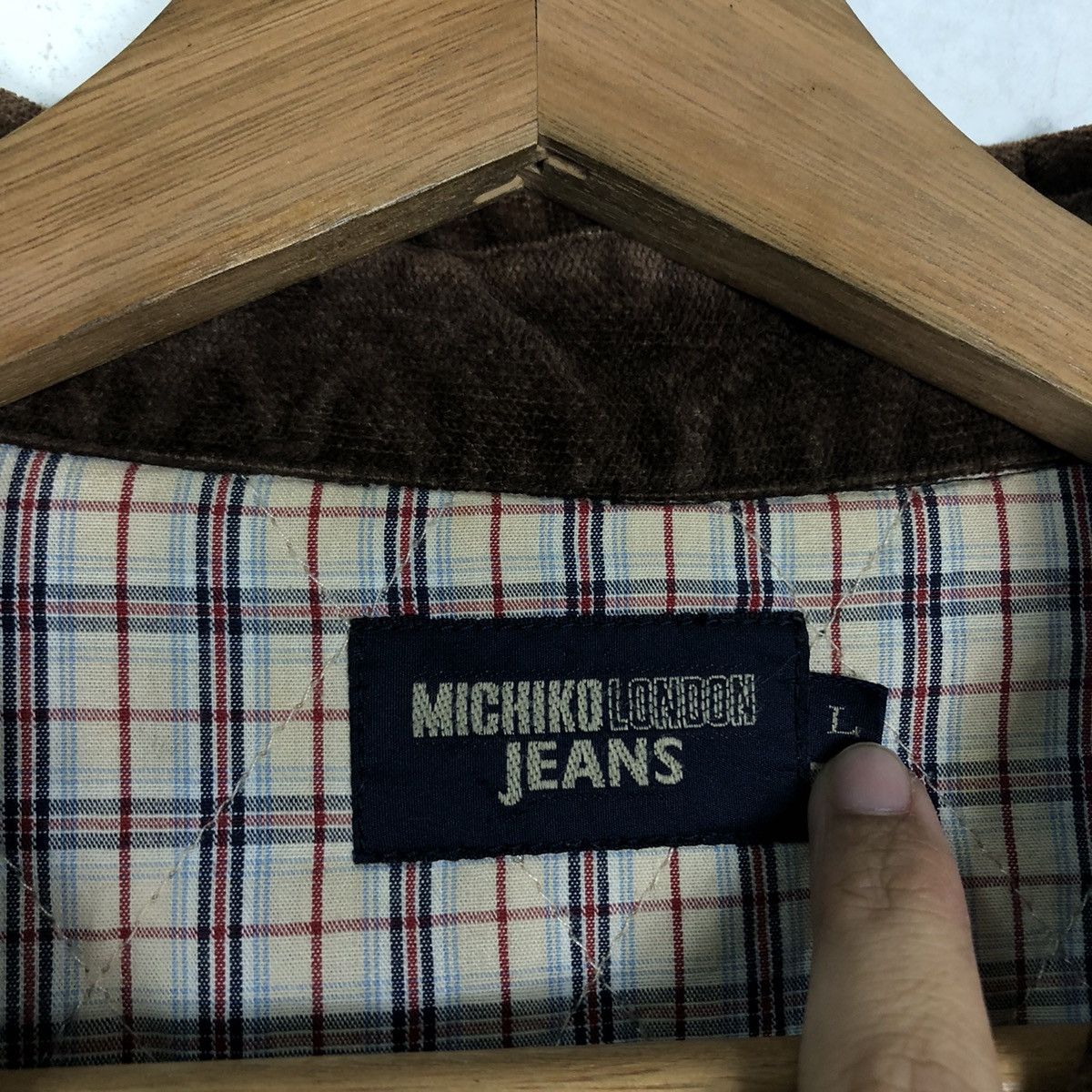Japanese Brand 🔥Vtg Quilted Bomber Jacket Michiko London Tartan Lining Size US L / EU 52-54 / 3 - 17 Thumbnail