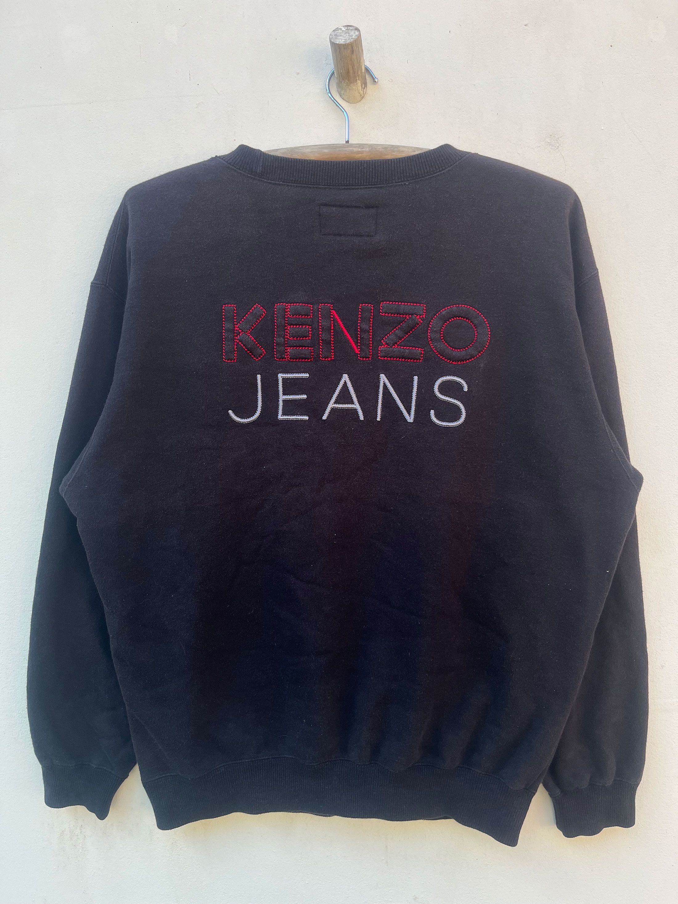 Kenzo Kenzo Jeans Spell Out Flower Embroidery Warm Shirt Crewneck Size US L / EU 52-54 / 3 - 3 Thumbnail