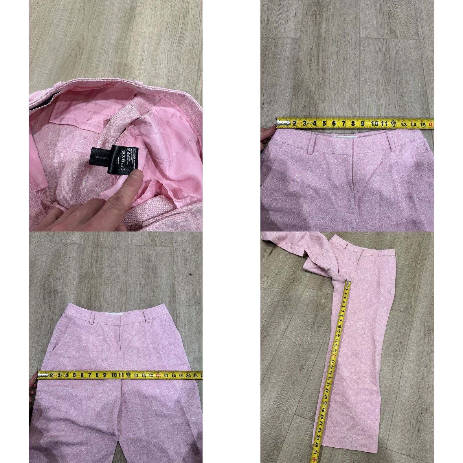 Pinko Lafayette 148 New York Women Pink Gates Straight-Leg Pants Size 6 Size 28" / US 6 / IT 42 - 8 Thumbnail