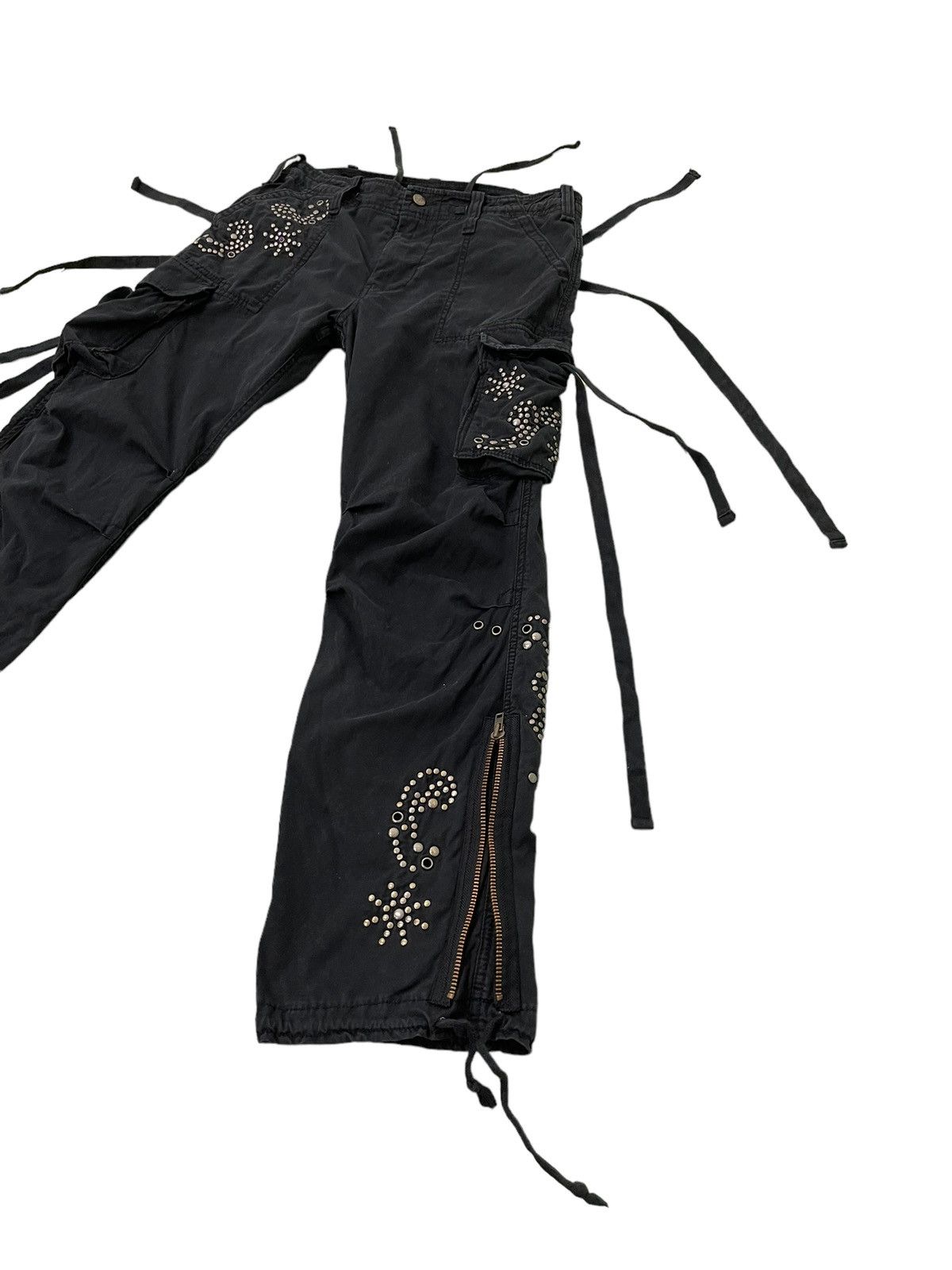 Japanese Brand Cargo Pant Royal Blue Regular Fit 6🟦9 Size US 33 - 3 Thumbnail