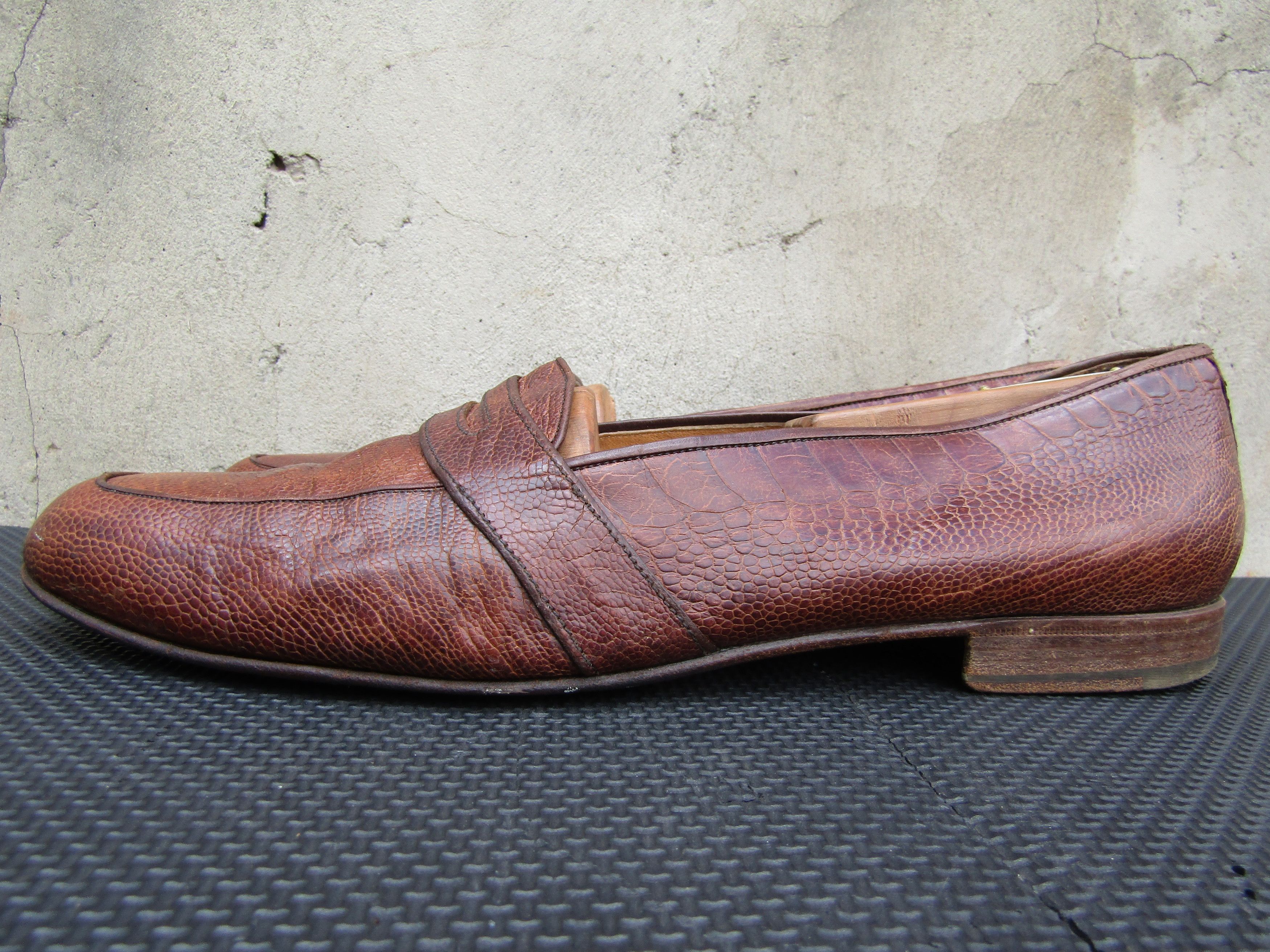 Gucci Rare Vintage Gucci Exotic Skin Loafers Snakeskin Penny E Size US 12.5 / EU 45-46 - 5 Thumbnail