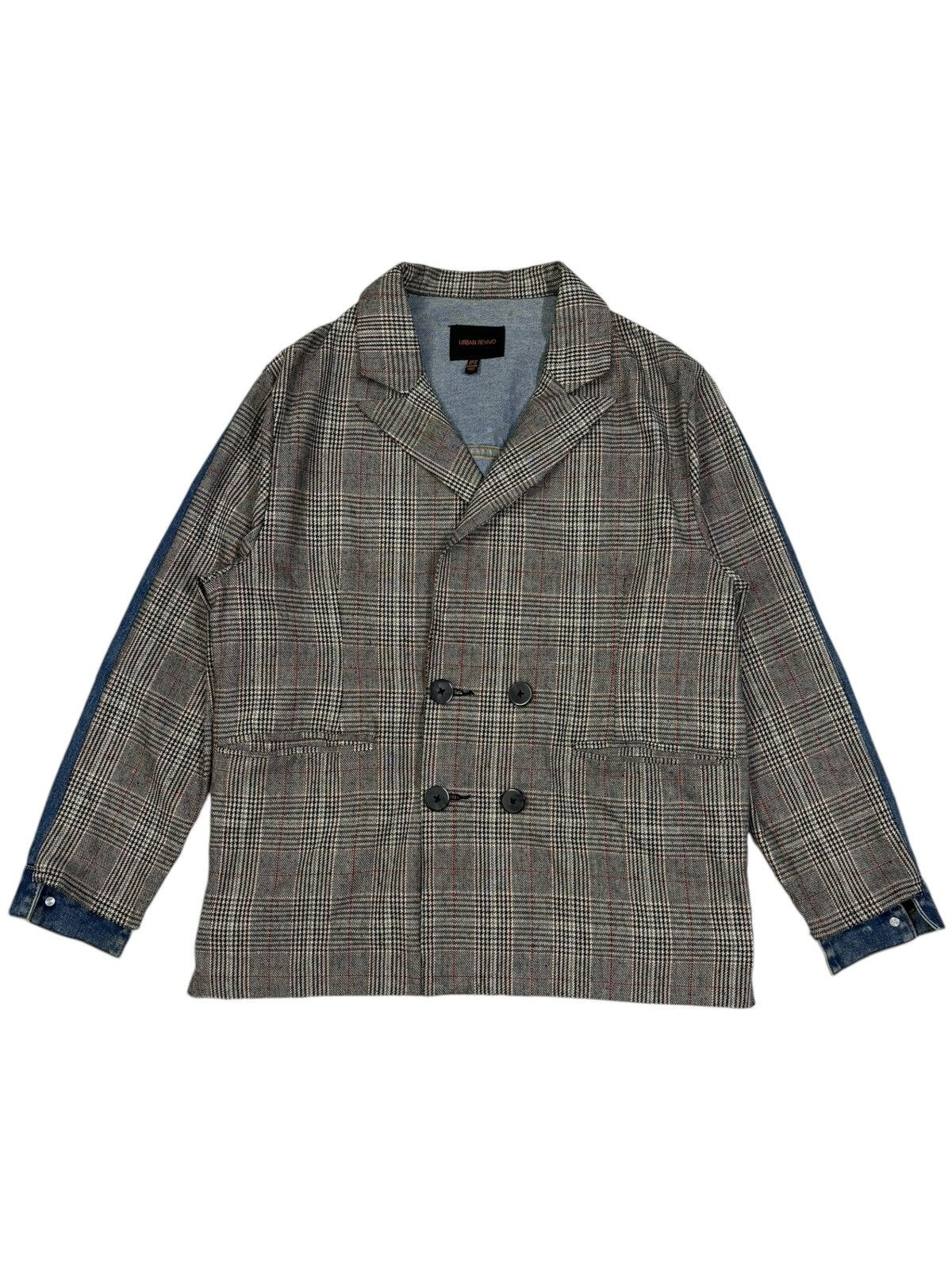 Japanese Brand Y2K Japanese Brand Hybrid Wool Blend-Denim Blazer Jacket Size US M / EU 48-50 / 2 - 2 Thumbnail
