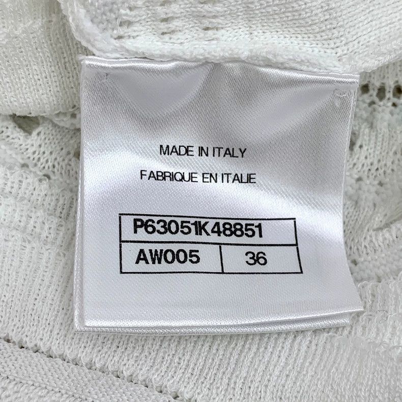 Chanel Chanel White floral hollow lace embroidered cotton round-n Size XS / US 0-2 / IT 36-38 - 7 Thumbnail