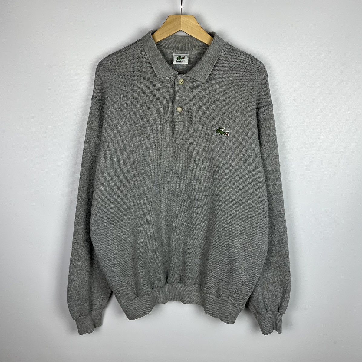 Lacoste Vintage Lacoste Knit Sweater Buttons Collared Men’s Size 5 Size US XL / EU 56 / 4 - 1 Thumbnail