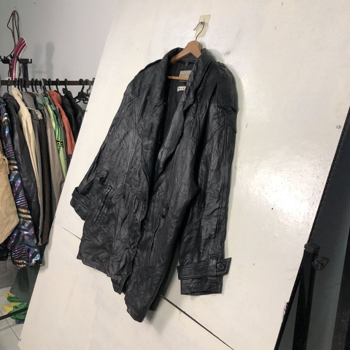 Pelle Pelle 📌Vintage Biker Leather Jacket Gullit Men Issey Miyake Size US M / EU 48-50 / 2 - 4 Thumbnail