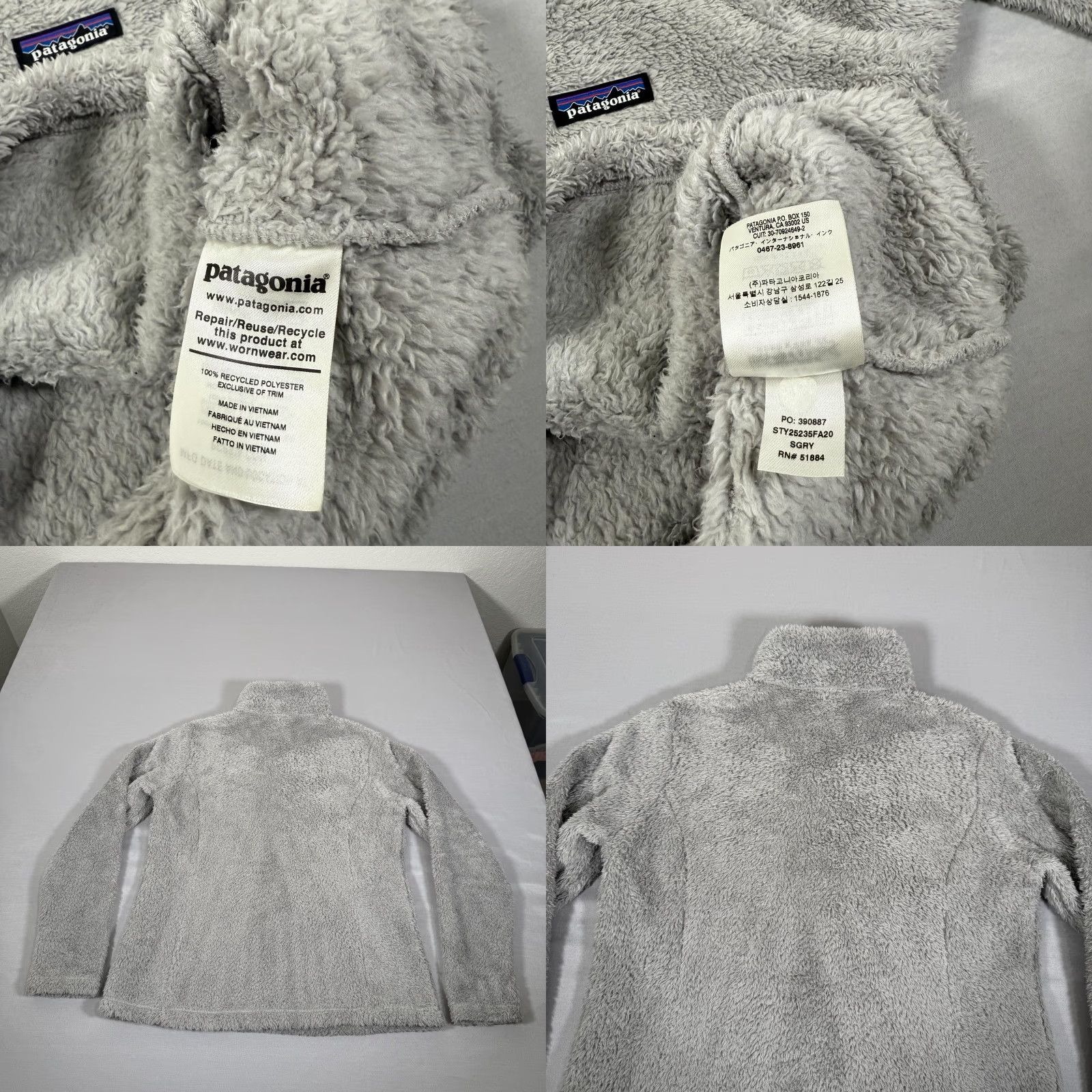 Patagonia Patagonia Jacket Womens Large Gray Los Gatos 1/4 Zip Fleece Sweater Outdoor Hike Size L / US 10 / IT 46 - 8 Thumbnail