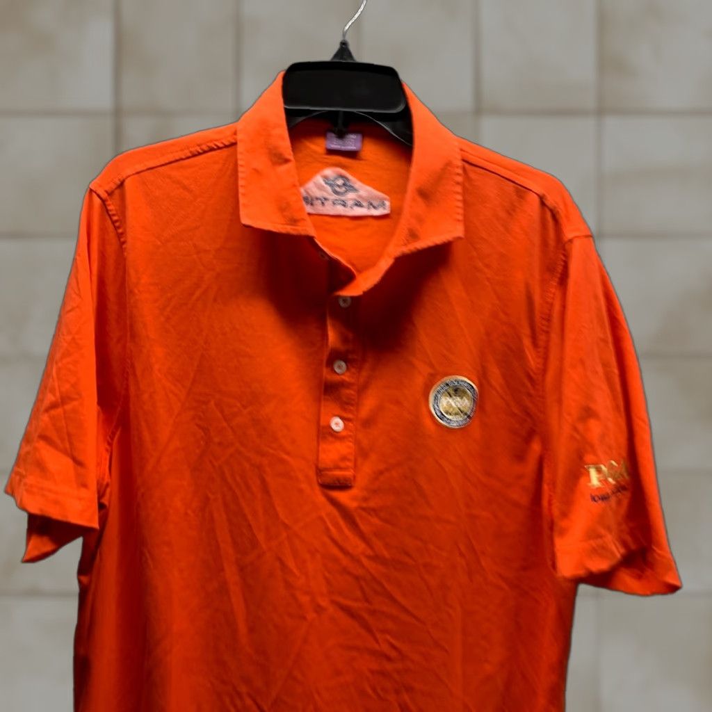Vintage Martin Polo Shirt Adult Medium Orange Golf Mens Polo Shirt 90s Sports Timeless Casual Short Sleeve Collared Nike? Size US M / EU 48-50 / 2 - 1 Thumbnail