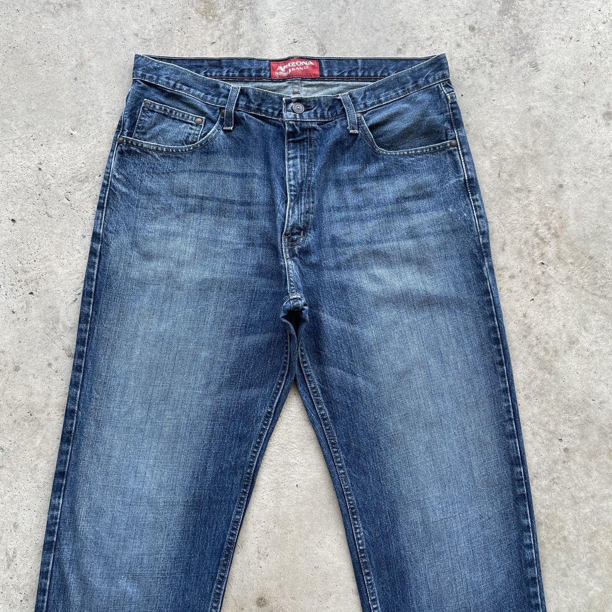 Arizona Jean Co. Vintage Arizona Jeans Faded Denim Jeans Pants W36x34.5 Size US 36 / EU 52 - 3 Thumbnail