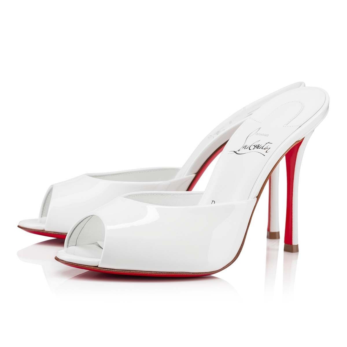 Christian Louboutin Me Dolly 100mm White Size US 11 / IT 41 - 1 Thumbnail