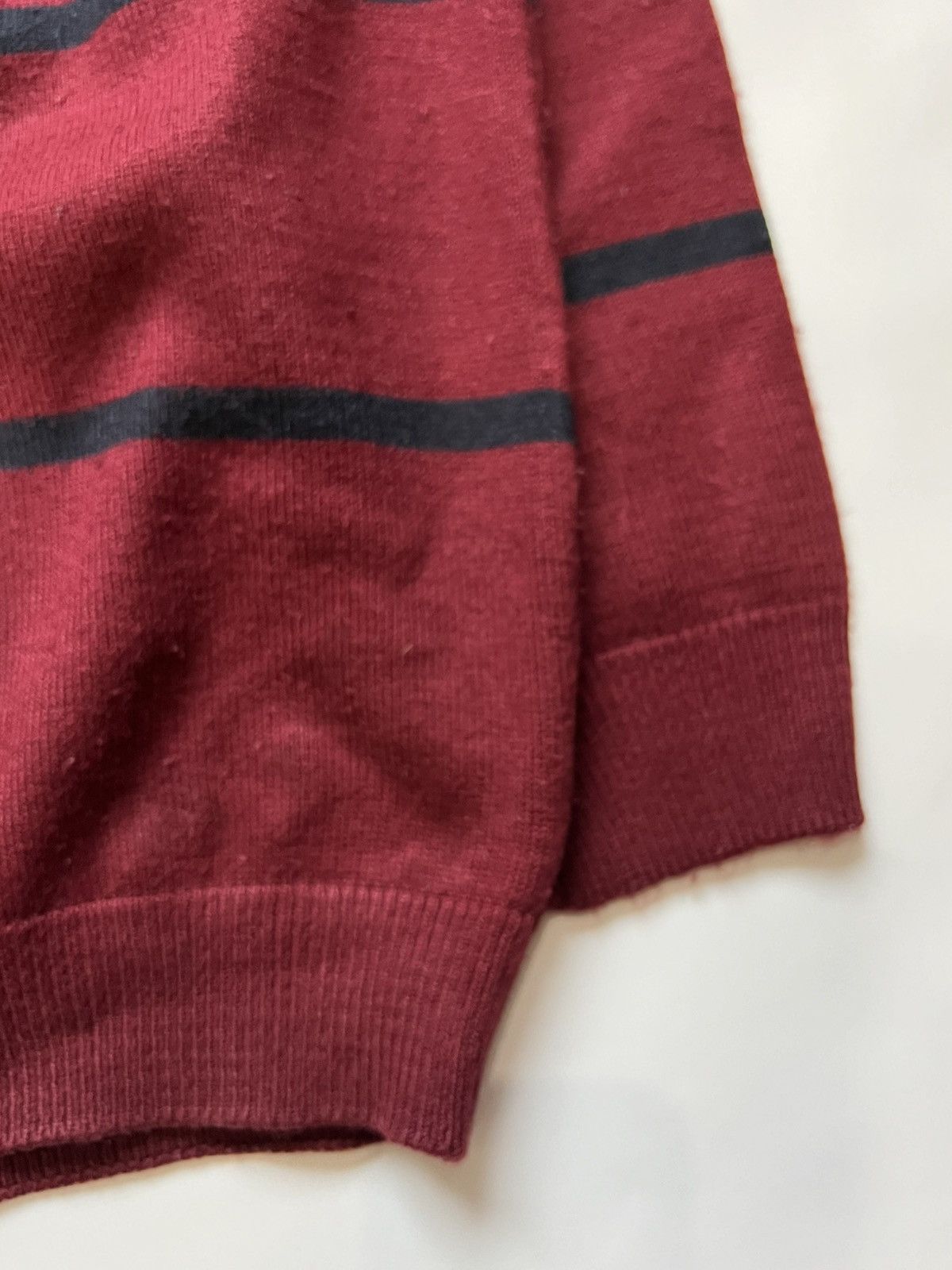 Lacoste Vintage 90’s Lacoste Red Striped Sweater Size US L / EU 52-54 / 3 - 6 Thumbnail