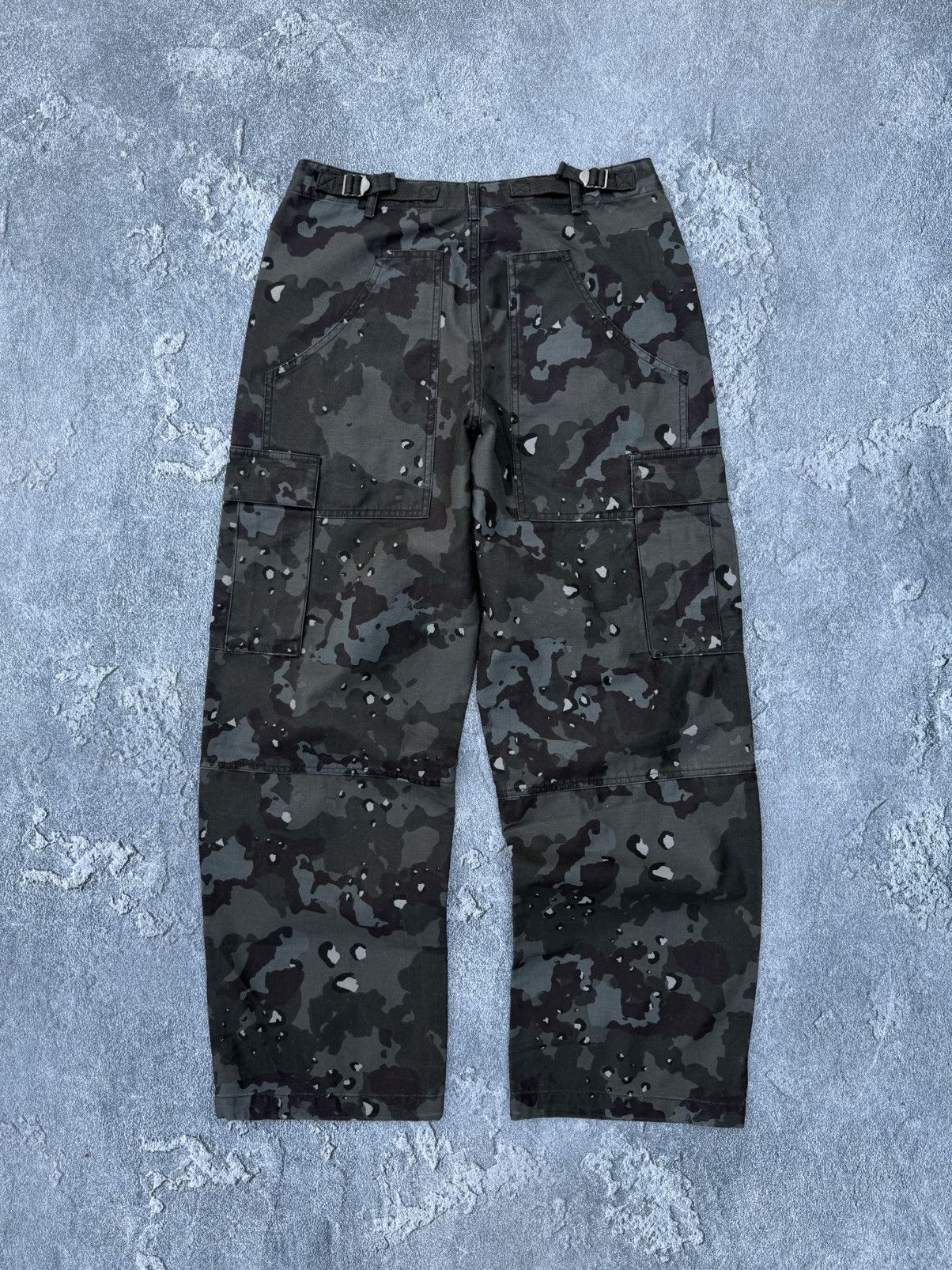 Kith NWT Kith Jaden Midnight Cookie Camo Logo Wide Aviator Pants Size US 30 / EU 46 - 6 Thumbnail