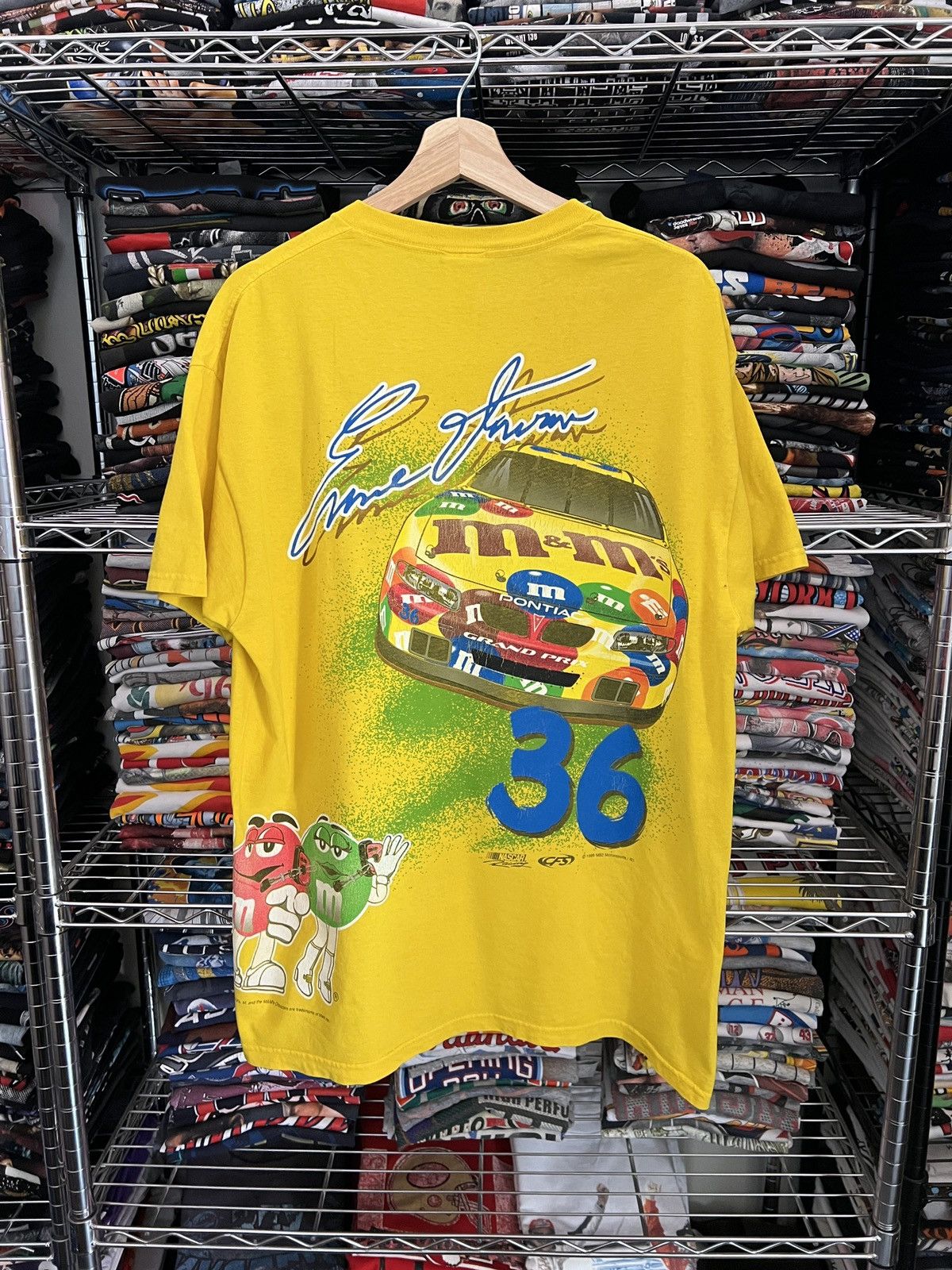 NASCAR 1999 Ernie Irvan M&M’s Racing AOP Tee 90s Size US L / EU 52-54 / 3 - 2 Thumbnail