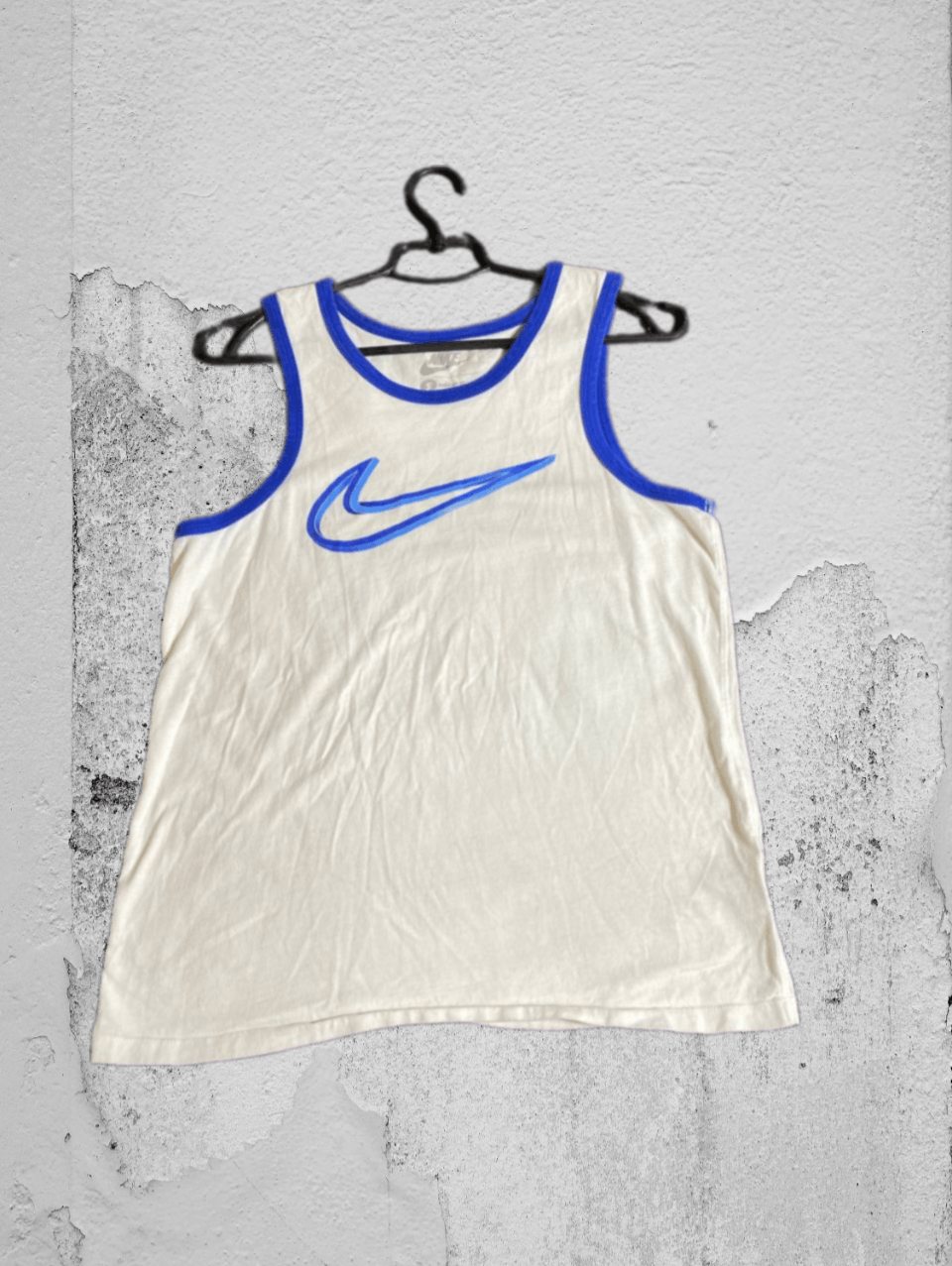 Nike × Vintage VTG Nike t shirt big swoosh check grapic logo faded size S Size US S / EU 44-46 / 1 - 1 Thumbnail