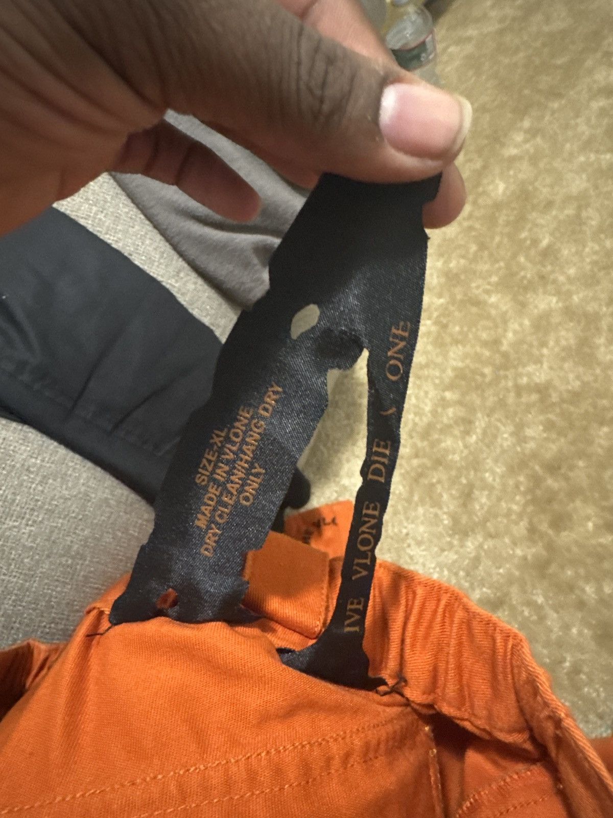 Vlone VLONE ORANGE CIRCLE CARGO PANTS Size US 36 / EU 52 - 5 Thumbnail