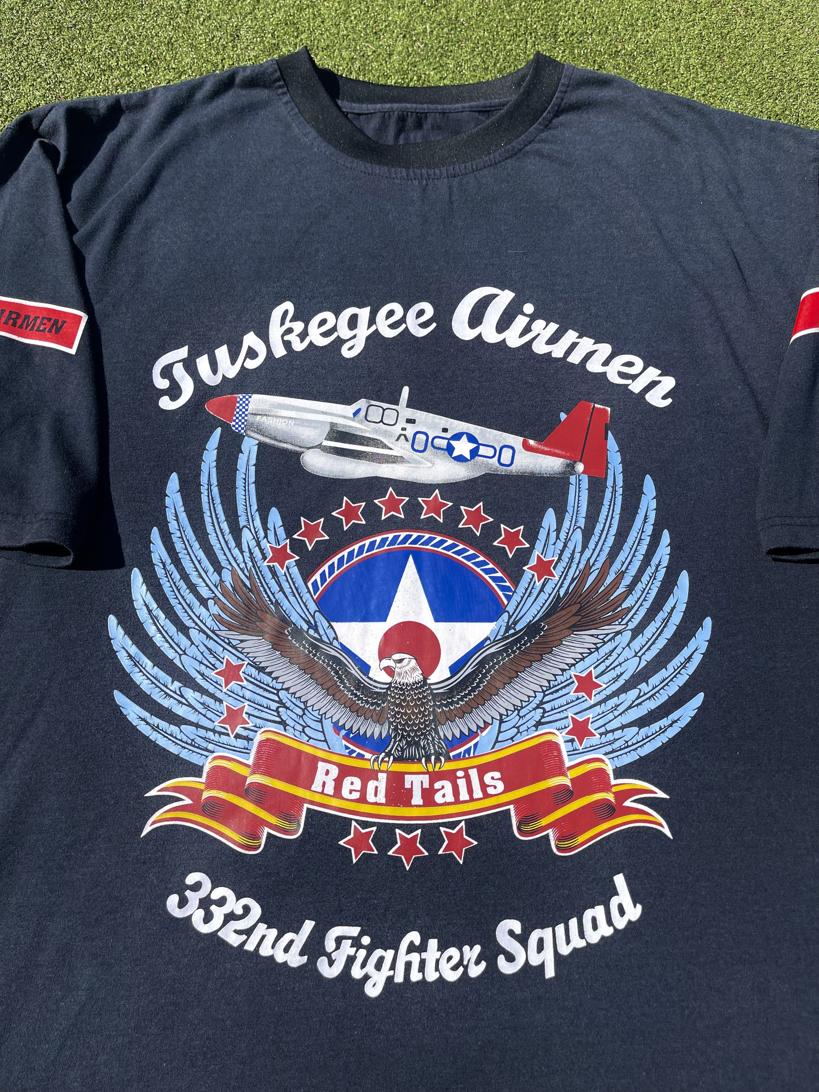 Rap Tees × Vintage Tuskegee Airmen Vintage Black History 90's Rap T-Shirt Size US XXL / EU 58 / 5 - 2 Thumbnail