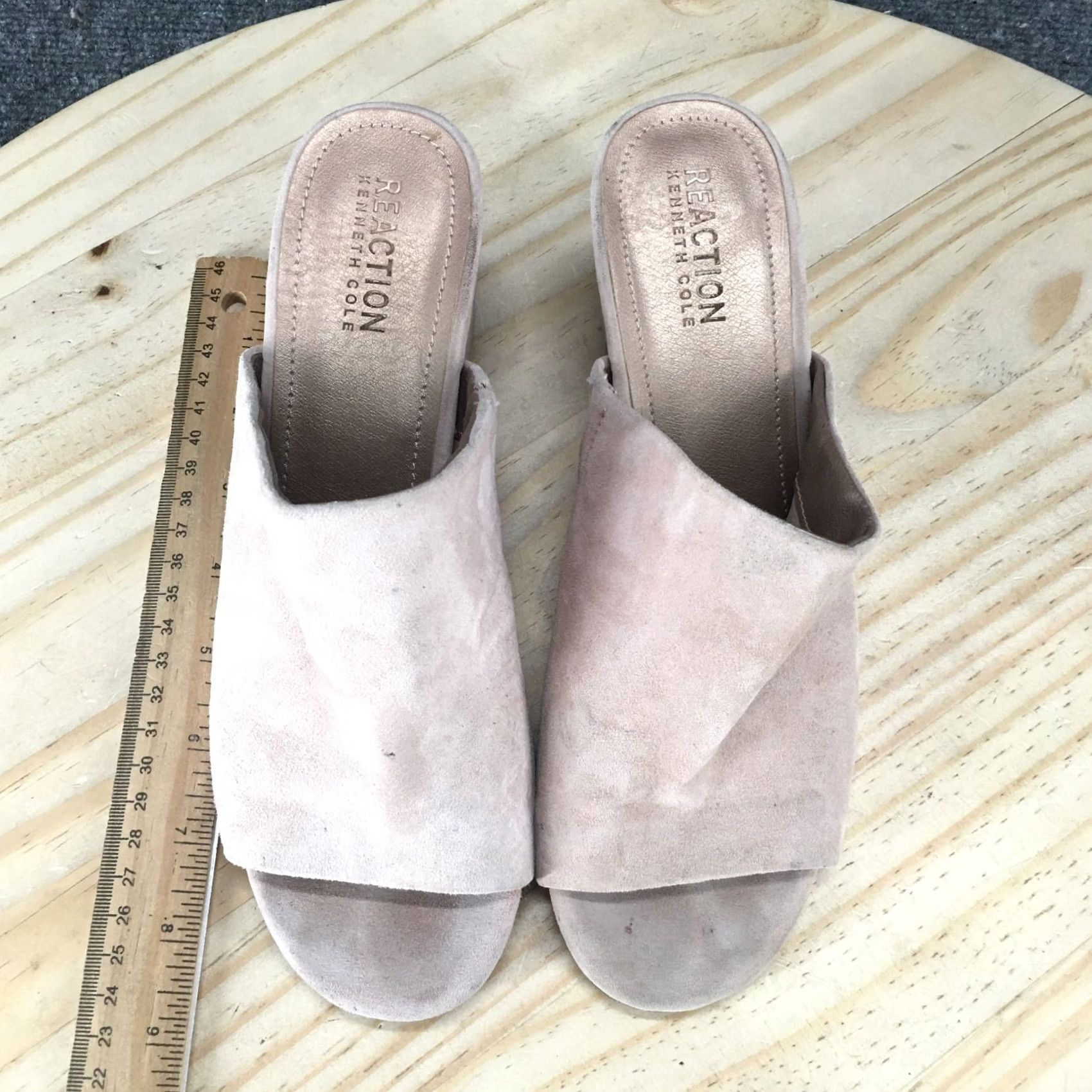 Kenneth Cole Reaction Kenneth Cole Sandals Womens 7.5M Mass Ter Mind Slides Pink Faux Leather Size US 8 / IT 38 - 6 Thumbnail