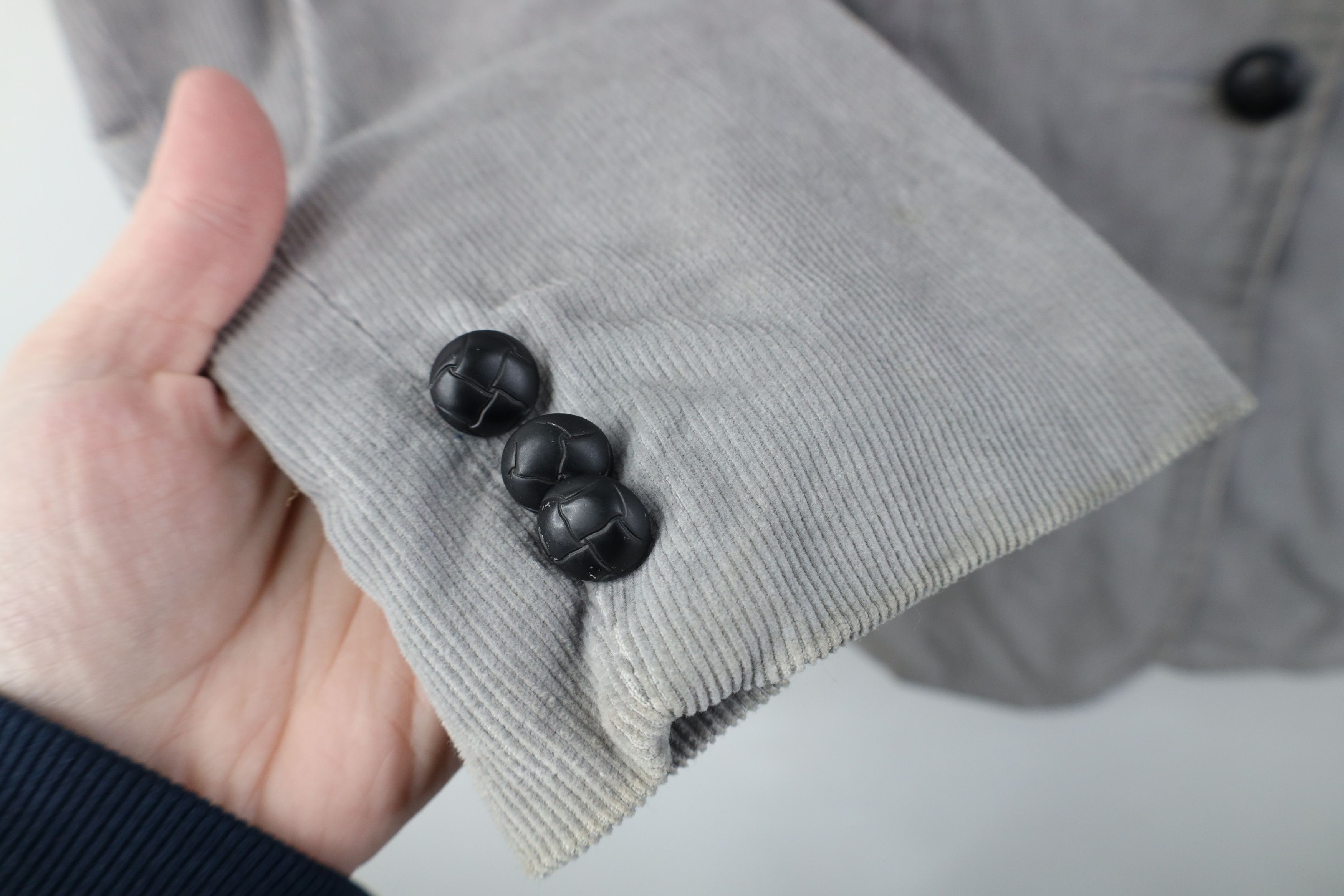Vintage Vintage 90s Streetwear Corduroy Suit Coat Blazer Jacket Gray Size XL / US 12-14 / IT 48-50 - 7 Thumbnail