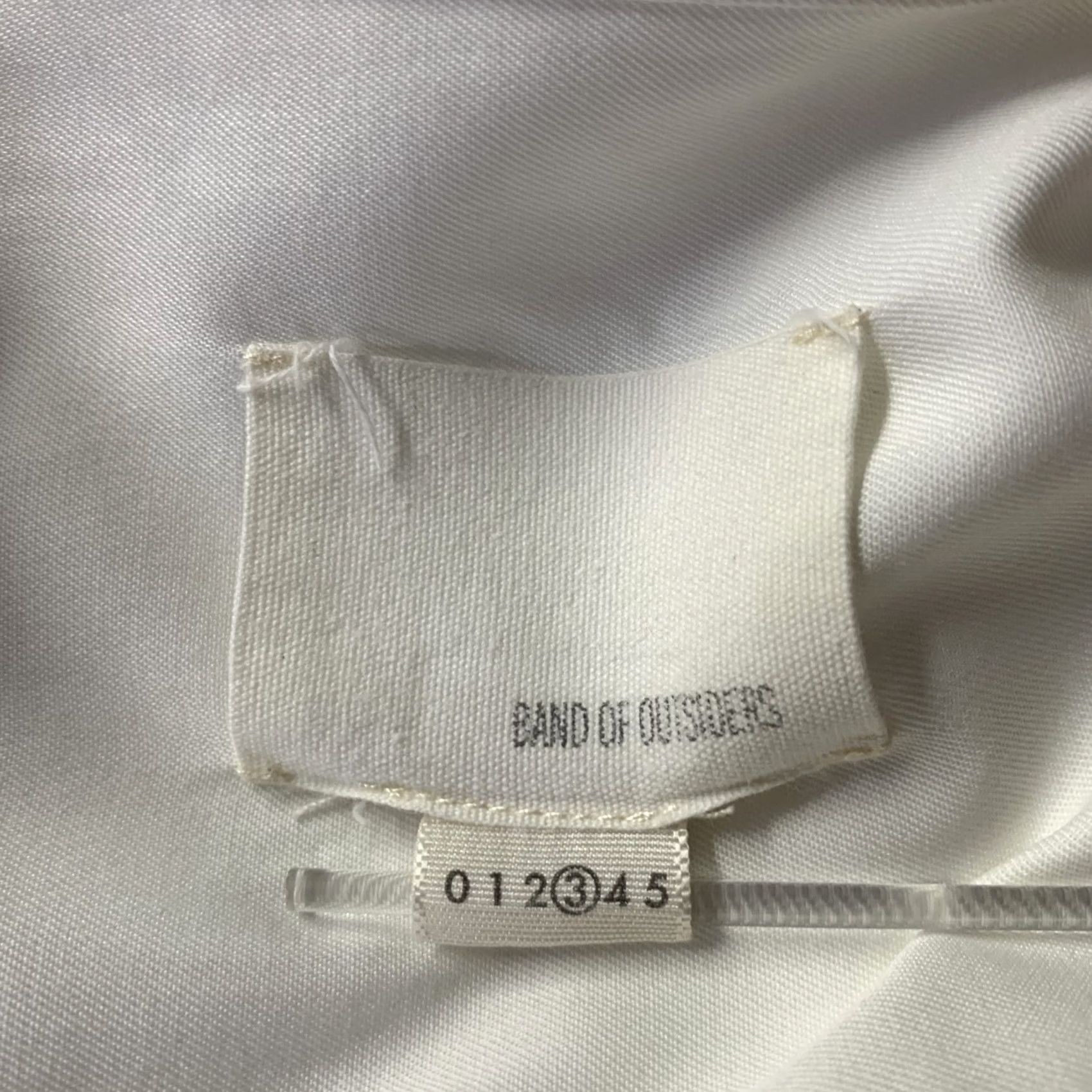 Band Of Outsiders BAND OF OUTSIDERS Shirt Size M White Cotton Military Long Sleeve Size US M / EU 48-50 / 2 - 6 Thumbnail
