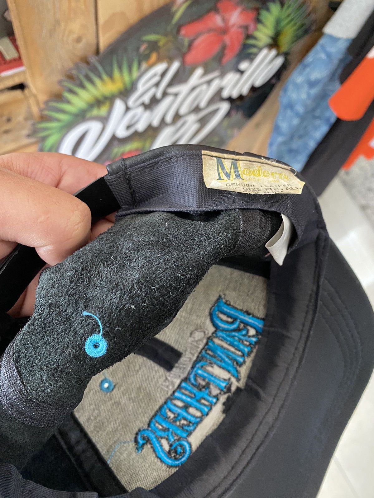 Jeff Hamilton × NFL × Vintage Vintage hat Leather Carolina Panthers NFL Size ONE SIZE - 6 Thumbnail