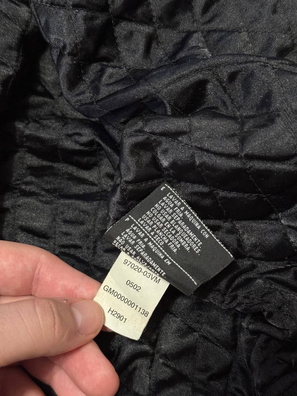 Harley Davidson VTG Harley Davidson Bomber Satin Jacket Quilted Black Nylon Size US XL / EU 56 / 4 - 10 Thumbnail