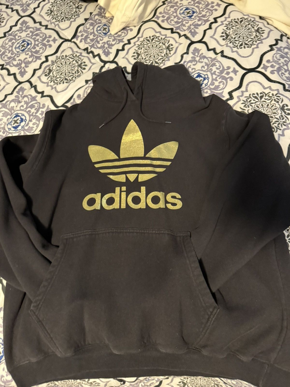 Adidas Adidas Gold Logo Hoodie Size US XL / EU 56 / 4 - 1 Thumbnail