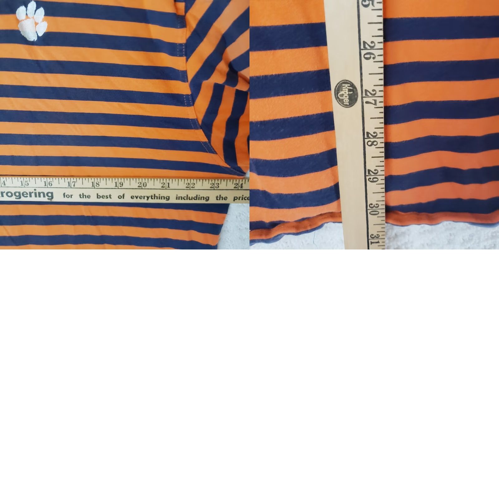 Vintage Clemson Tigers Polo Shirt Mens 2XL Orange Striped Ashworth NCAA Polo Short Sleeve Golf Breathable Moisture Wicking Quick Dry Baggy? Size US XXL / EU 58 / 5 - 9 Thumbnail