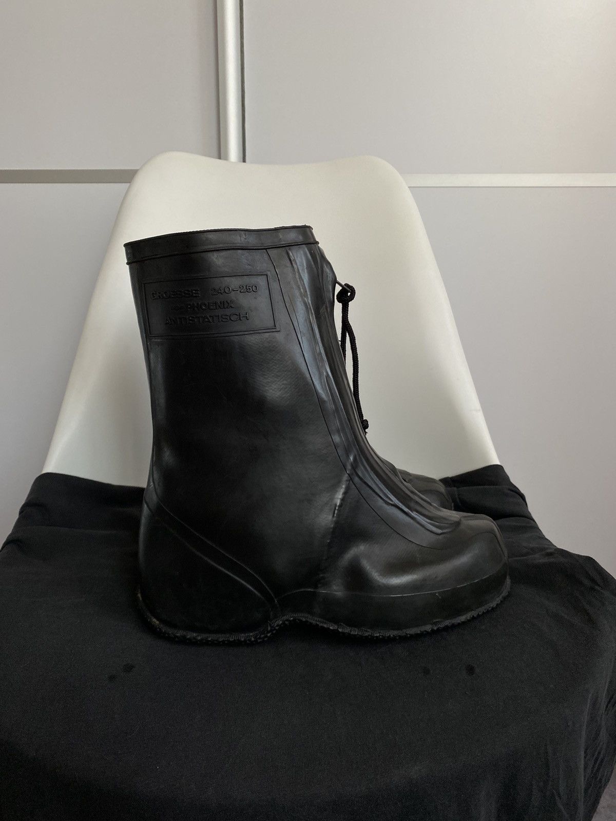 Other Avant Garde Vintage 80s Military Waterproof Boots Size US 12 / EU 45 - 4 Thumbnail