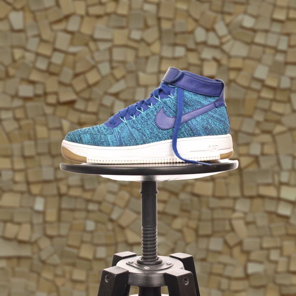 Nike Nike Air Force 1 AF1 Flyknit Blue Lagoon Sneakers 818018-400 Women Size EUR 39 US 8 UK 5.5 Color Blue Sneakers Nike Air Force 1 AF1 Flyknit Size US 6 / IT 36 - 1 Thumbnail