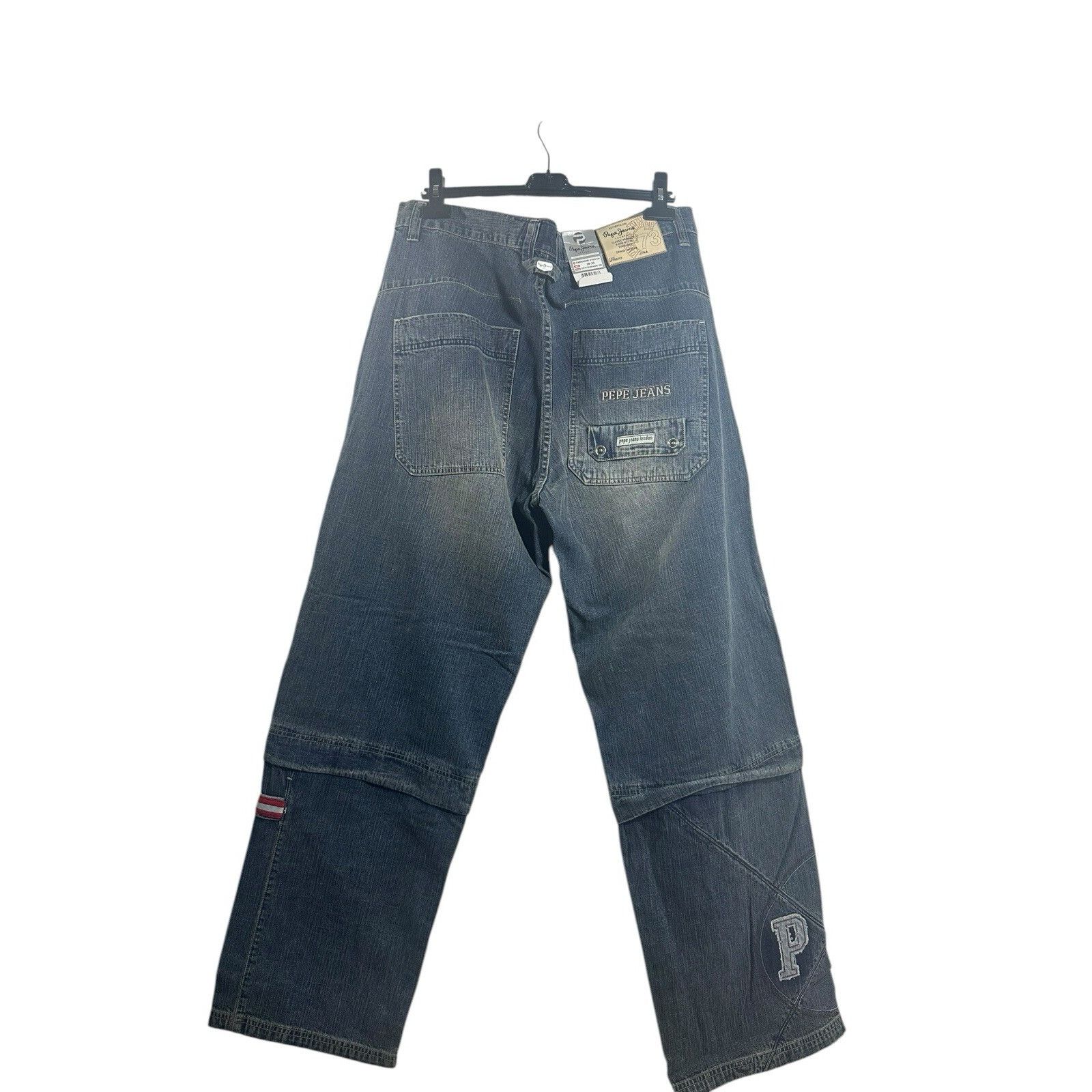 Pepe Jeans Vintage Pepe London Baggy Denim Jeans Blue Hip Hop 90’s 2000 Size US 38 / EU 54 - 3 Thumbnail