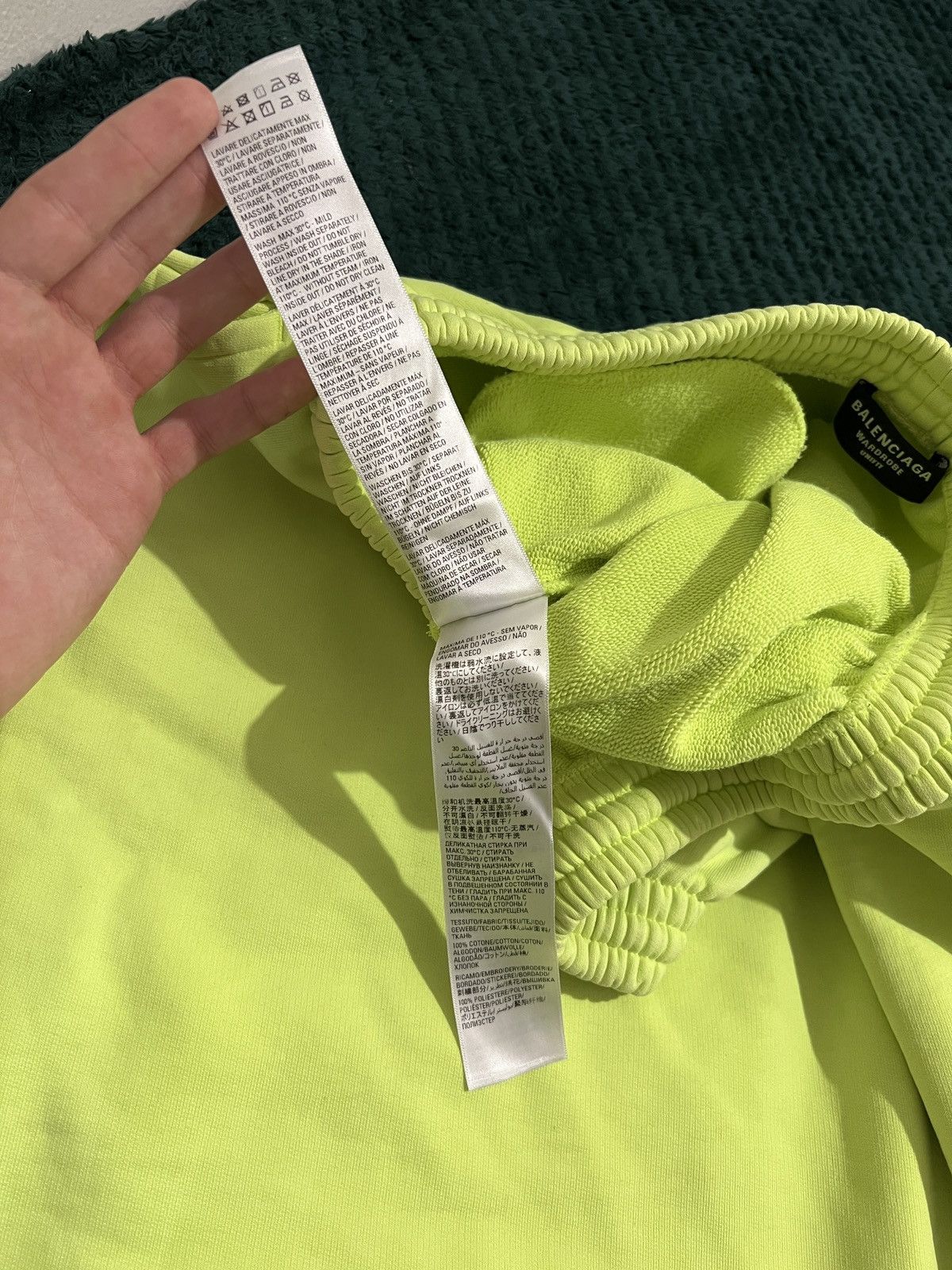 Balenciaga BALENCIAGA BB Corp Track Shorts Neon Yellow Size US 32 / EU 48 - 13 Thumbnail