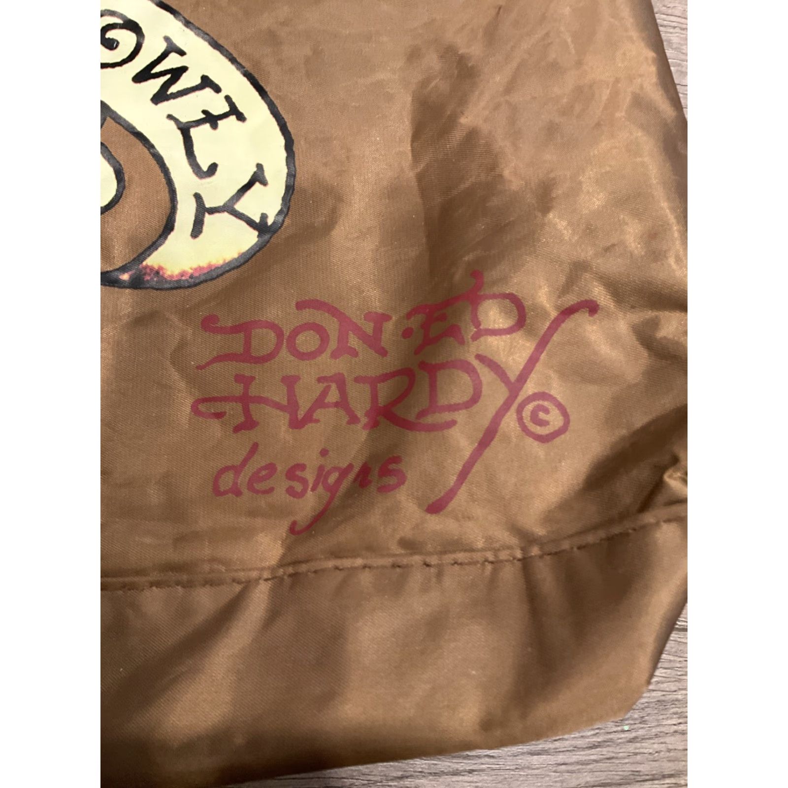 Ed Hardy Ed Hardy Handbags Womens Bronze Love Kills Slowly Vinyl Bag Size ONE SIZE - 7 Thumbnail