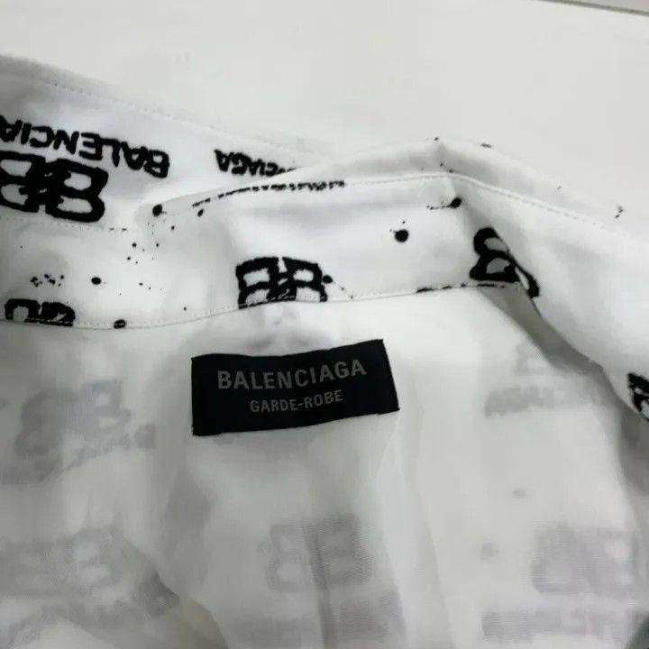 Balenciaga Balenciaga Balenciaga SS23 Logo Print Regular Fit Shirt -2 Size US M / EU 48-50 / 2 - 6 Thumbnail