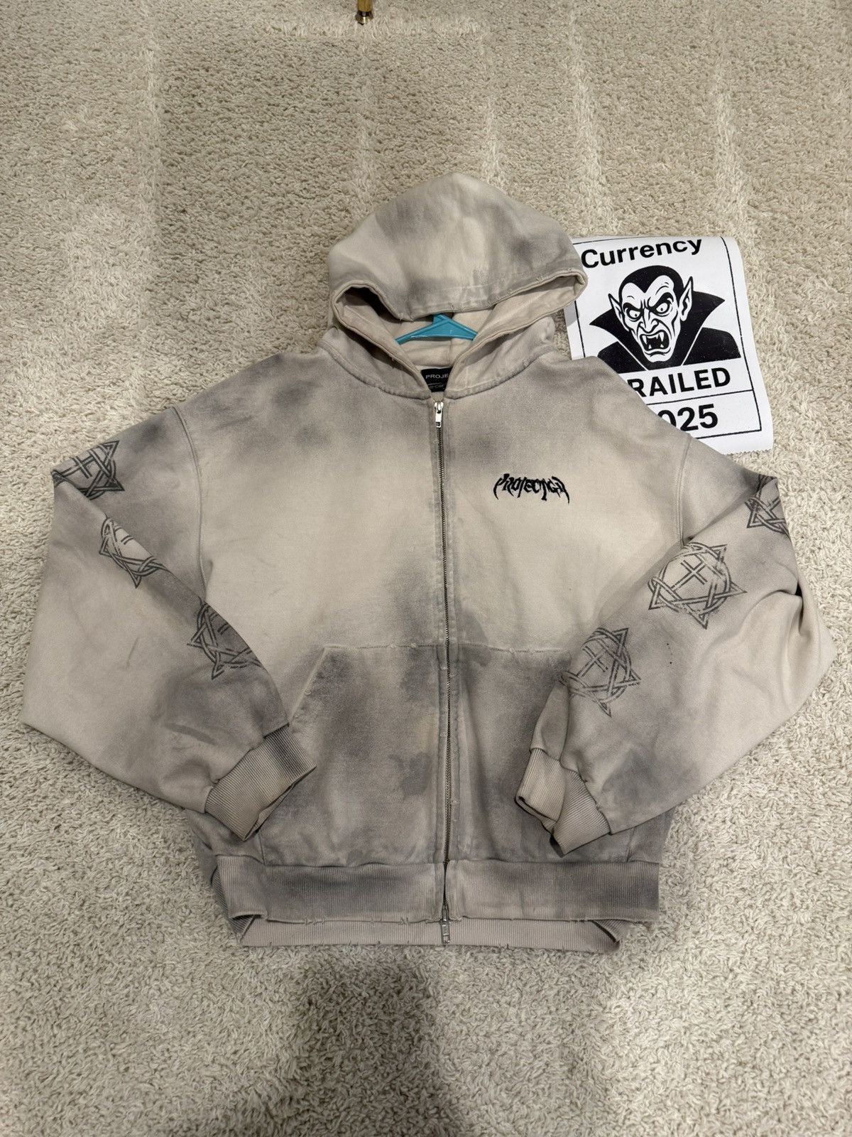PROJECT G/R Project GR Corso Como Dirty Hoodie Zip Up Size US S / EU 44-46 / 1 - 5 Thumbnail