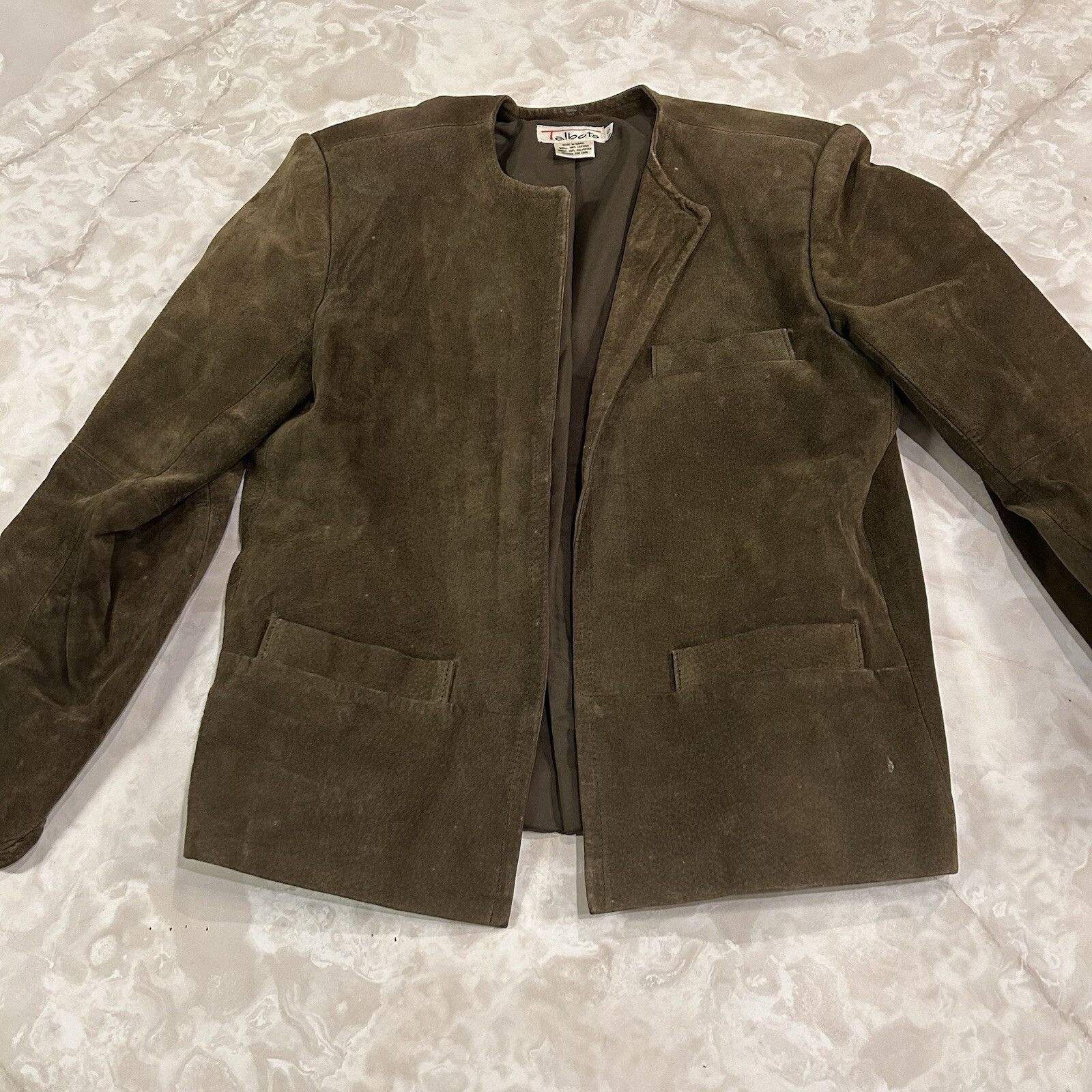 Talbots Talbots Women's Size 6 Blazer Brown Long Sleeve Cotton Size M / US 6-8 / IT 42-44 - 1 Thumbnail