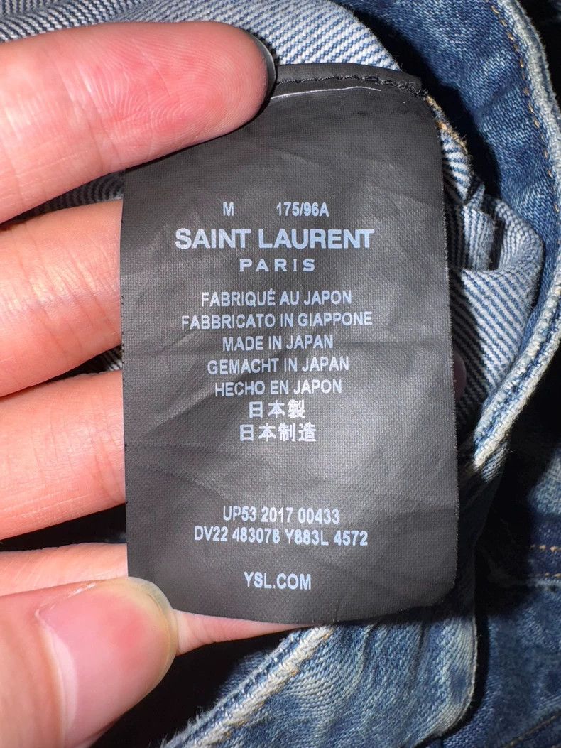 Saint Laurent Paris Saint laurent paris 17 FW dark blue water ripple flamingo d Size US M / EU 48-50 / 2 - 6 Thumbnail