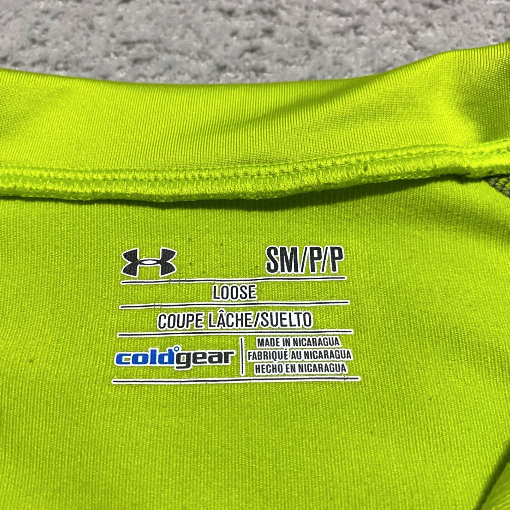 Under Armour Under Armour Mens Sweatshirt Small Long Sleeve 1/4 Zip Lightweight Green Polyester Outdoors Sports Pullover | Regular Fit Mens Size US S / EU 44-46 / 1 - 3 Thumbnail