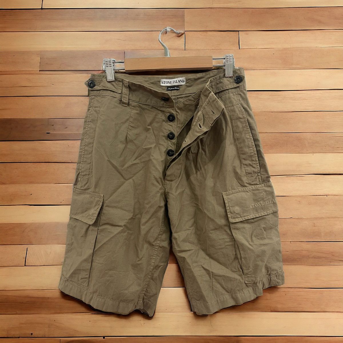 Massimo Osti × Stone Island Vintage Stone Island Short Pant Size US 30 / EU 46 - 3 Thumbnail