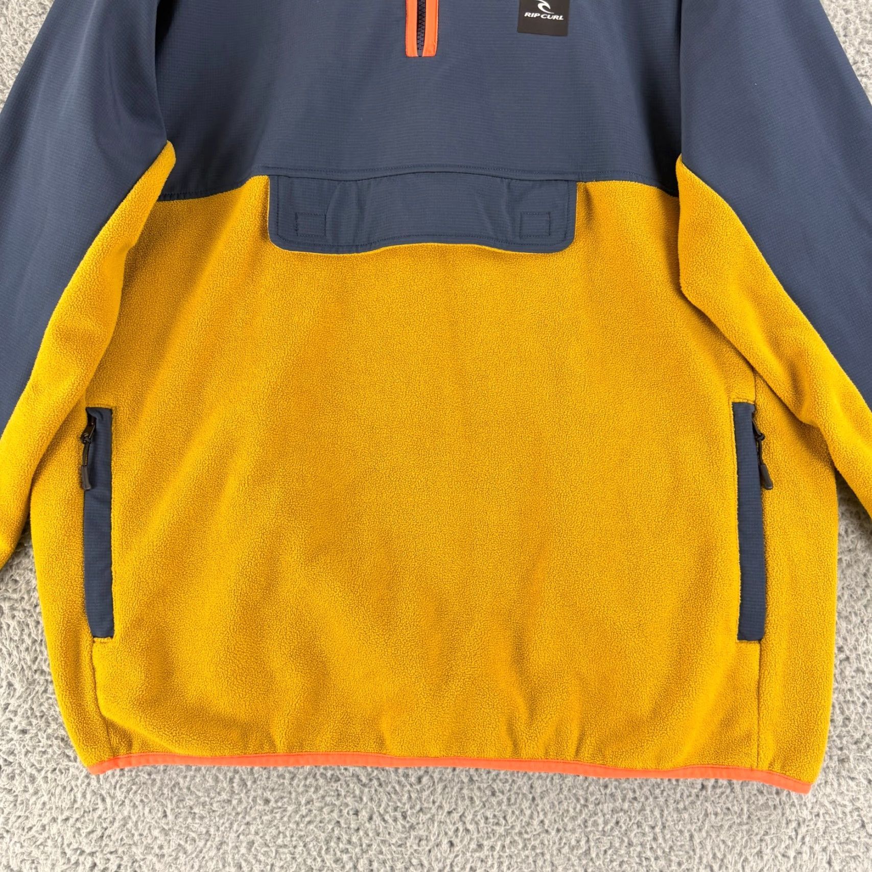 Rip Curl Rip Curl Hike Anti Series Pullover Sweater Mens Large Blue Yellow Long Sleeve Size US L / EU 52-54 / 3 - 4 Thumbnail