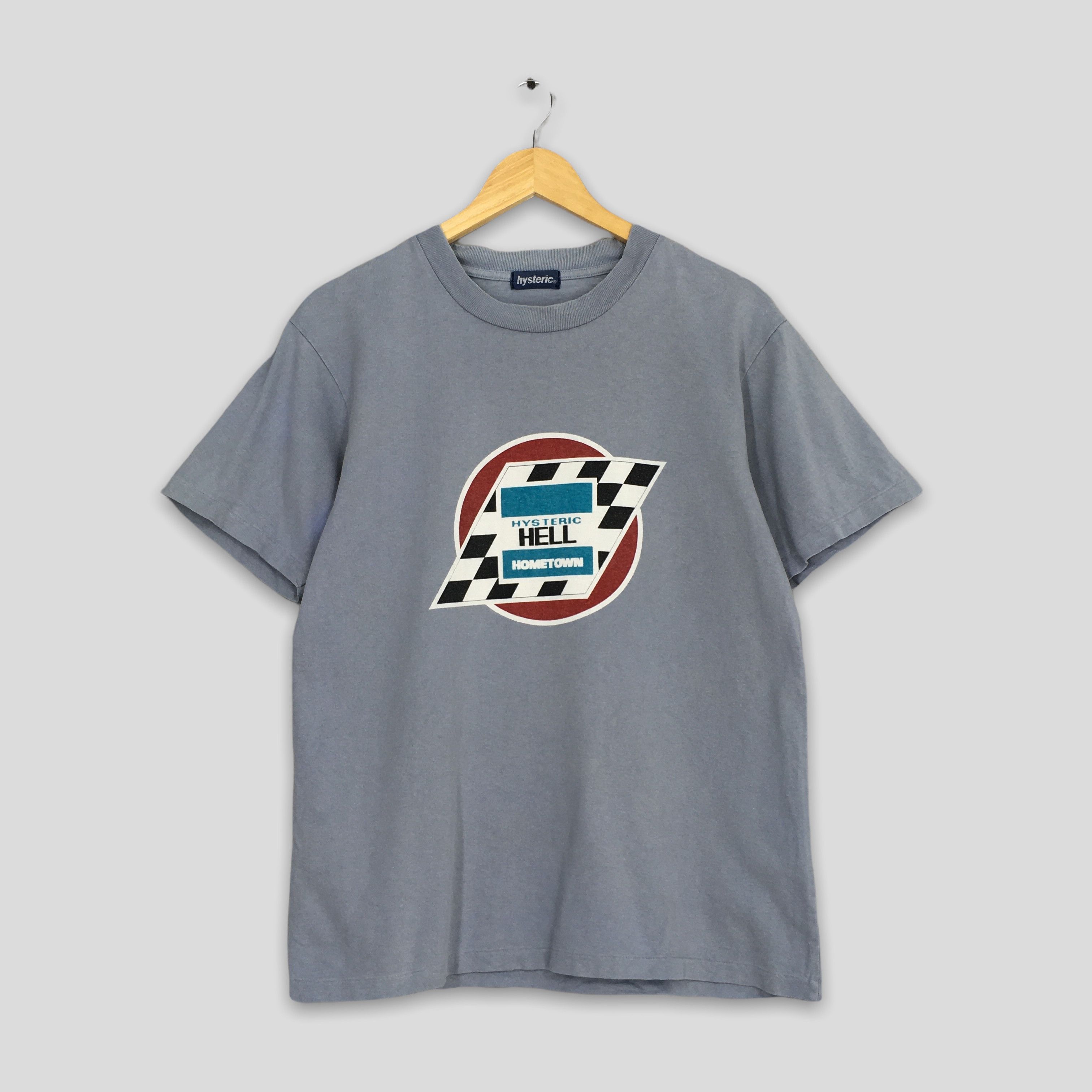 image of Hysteric Glamour Japan Hell Hometown Tshirt Medium in Grey, Men's